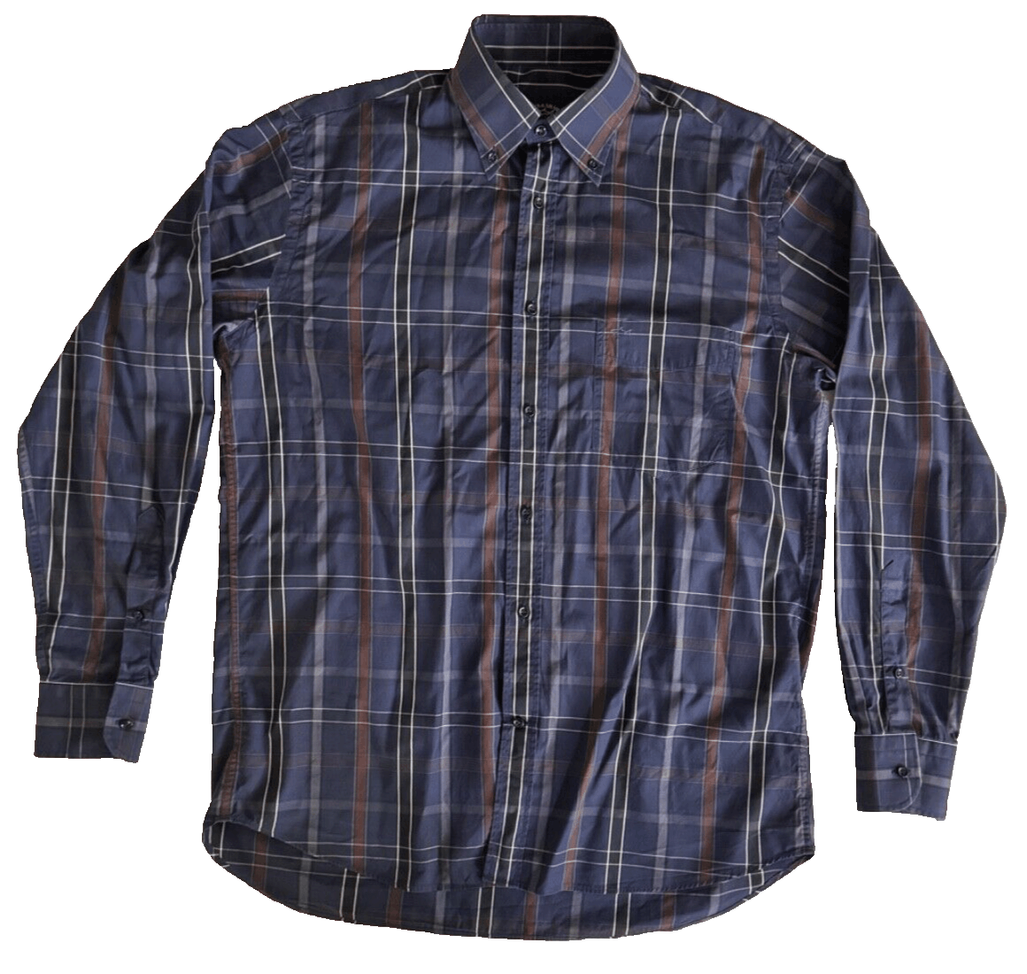 Paul & Shark Paul & Shark Havana Yachting Men 39 Brown Blue Plaid Button Size US M / EU 48-50 / 2 - 1 Thumbnail