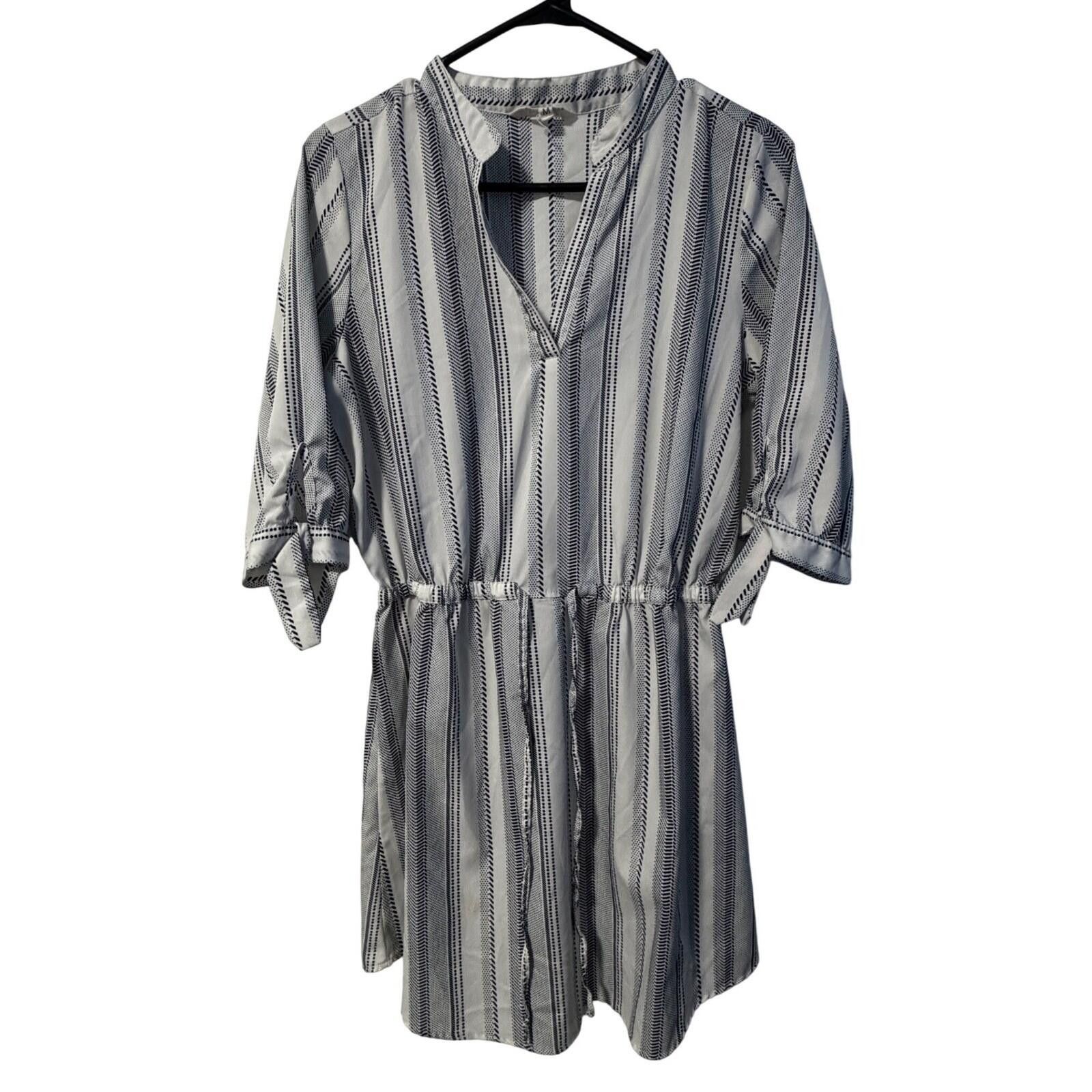 Other Hint of Blush Striped Tunic Dress Womens Medium White Blue Size M / US 6-8 / IT 42-44 - 1 Thumbnail