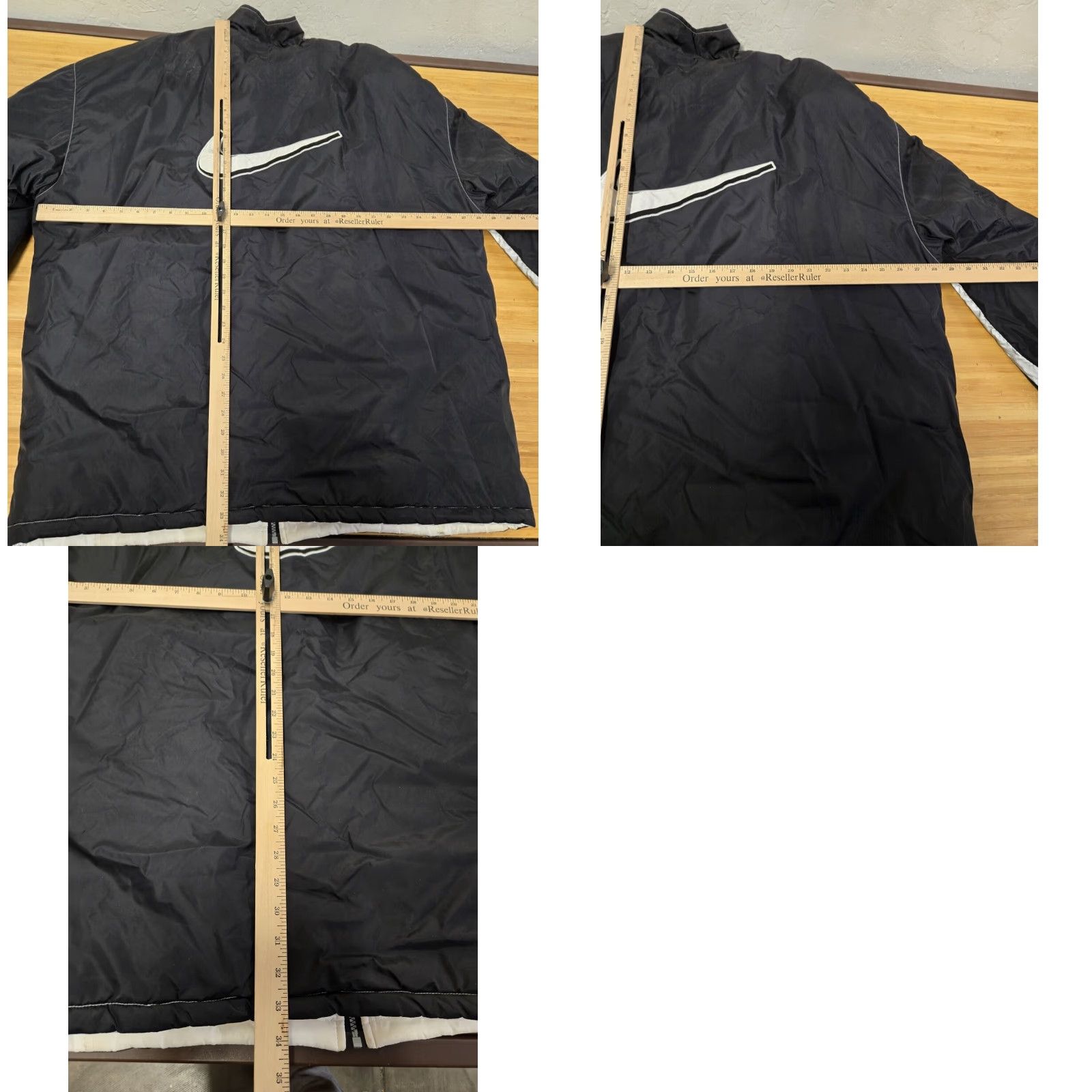 Nike VINTAGE Nike Jacket Reversible Insulated Black XL Mens 90s Bomber Zip Size US XL / EU 56 / 4 - 9 Thumbnail