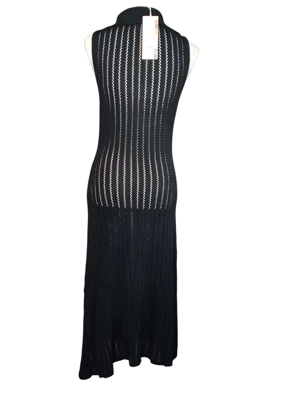 Other DOKOTOO Black Sleeveless Maxi Dress with Collar Size M / US 6-8 / IT 42-44 - 6 Thumbnail
