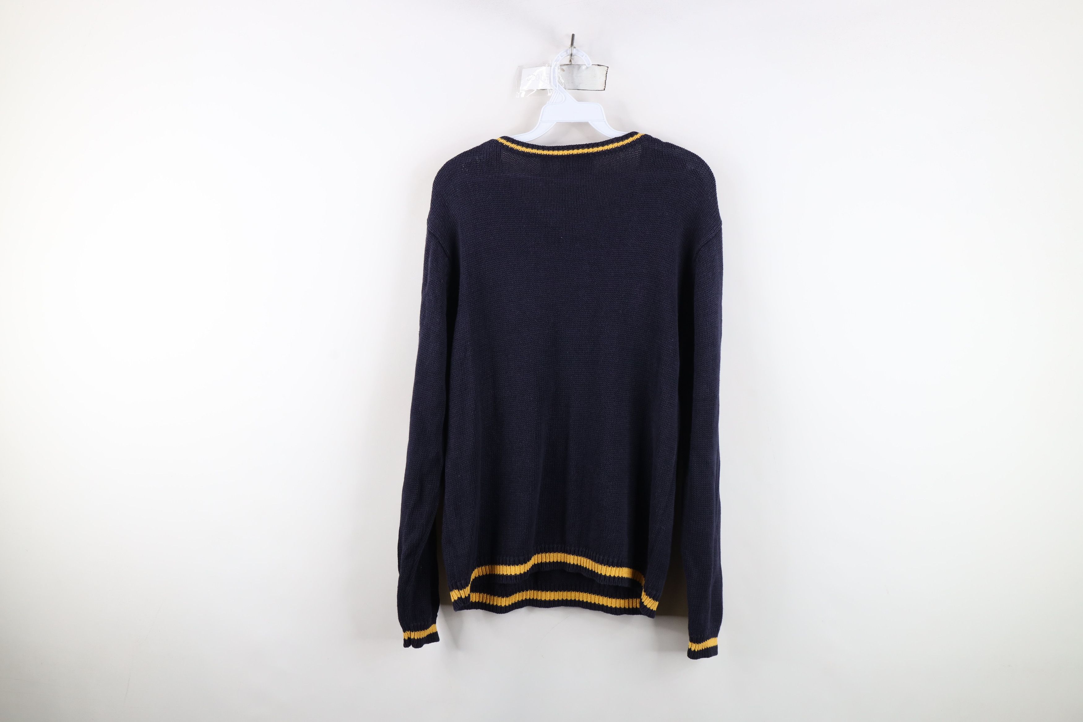Vintage Vintage 90s Streetwear Diamond Chunky Cable Knit Sweater Size US S / EU 44-46 / 1 - 10 Thumbnail