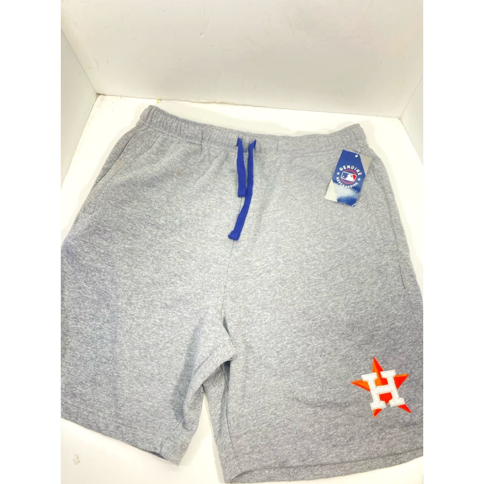 Vintage Houston Astros Majestic Shorts Men 2XL 40X11 Gray Cotton Drawstring NWT Size US 39 - 2 Thumbnail