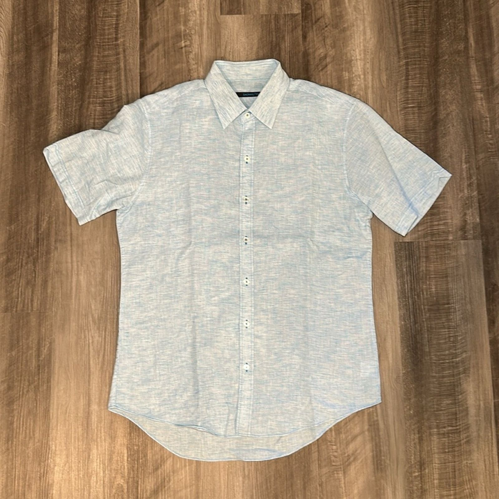 Zachary Prell Zachary Prell Linen Blend Short Sleeve Button Down - Medium Size US M / EU 48-50 / 2 - 2 Thumbnail