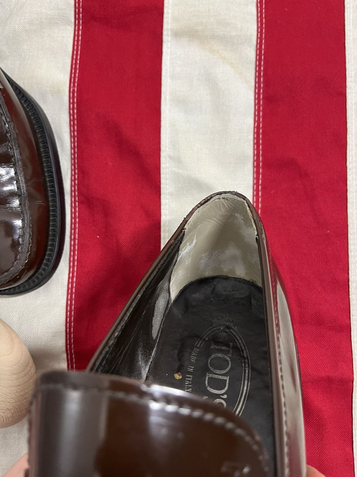 Tod's TOD'S Brown Patent Leather Loafers EU 39 Size US 8 / EU 41 - 9 Thumbnail
