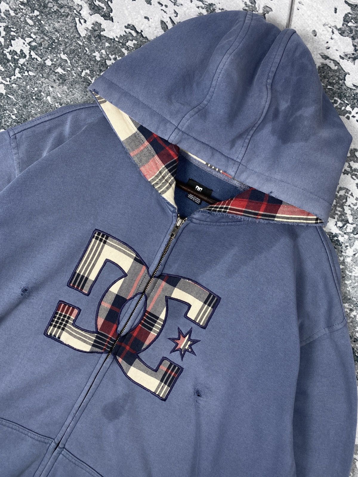 DC Vintage DC Faded Zip Up Hoodies Size US XL / EU 56 / 4 - 2 Thumbnail