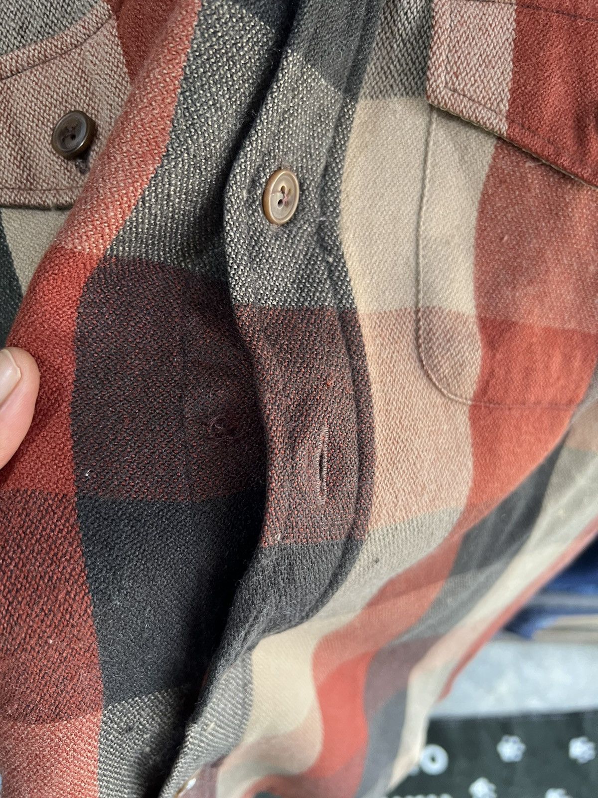 Chaps Ralph Lauren 🔥Vintage Distressed Chaps Ralph Lauren Flannel Size US M / EU 48-50 / 2 - 13 Thumbnail
