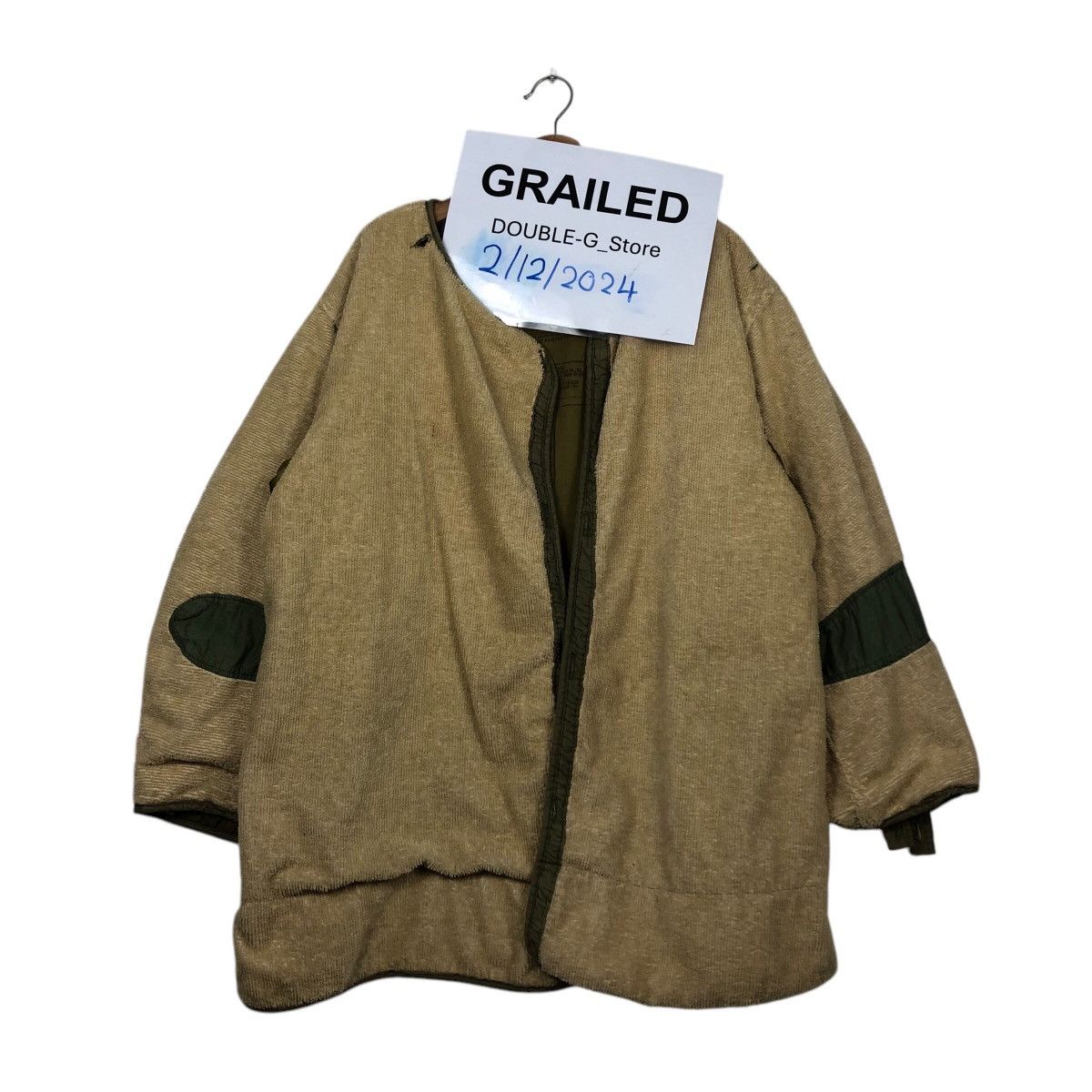 Vintage 📌Vintage Chore Worker Military Jacket Button Size US L / EU 52-54 / 3 - 1 Thumbnail