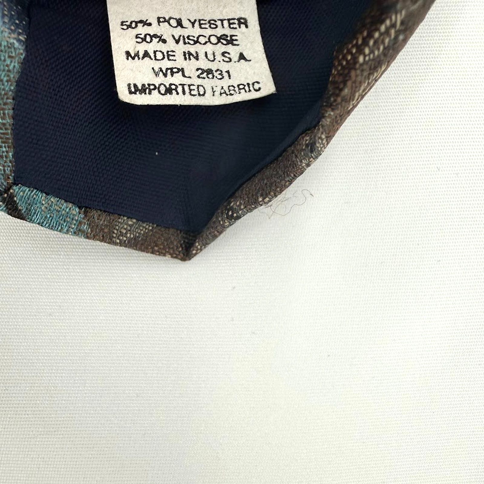 Valentino Marco Valentino Vintage Floral Tie Blue Brown Made USA Size ONE SIZE - 5 Thumbnail