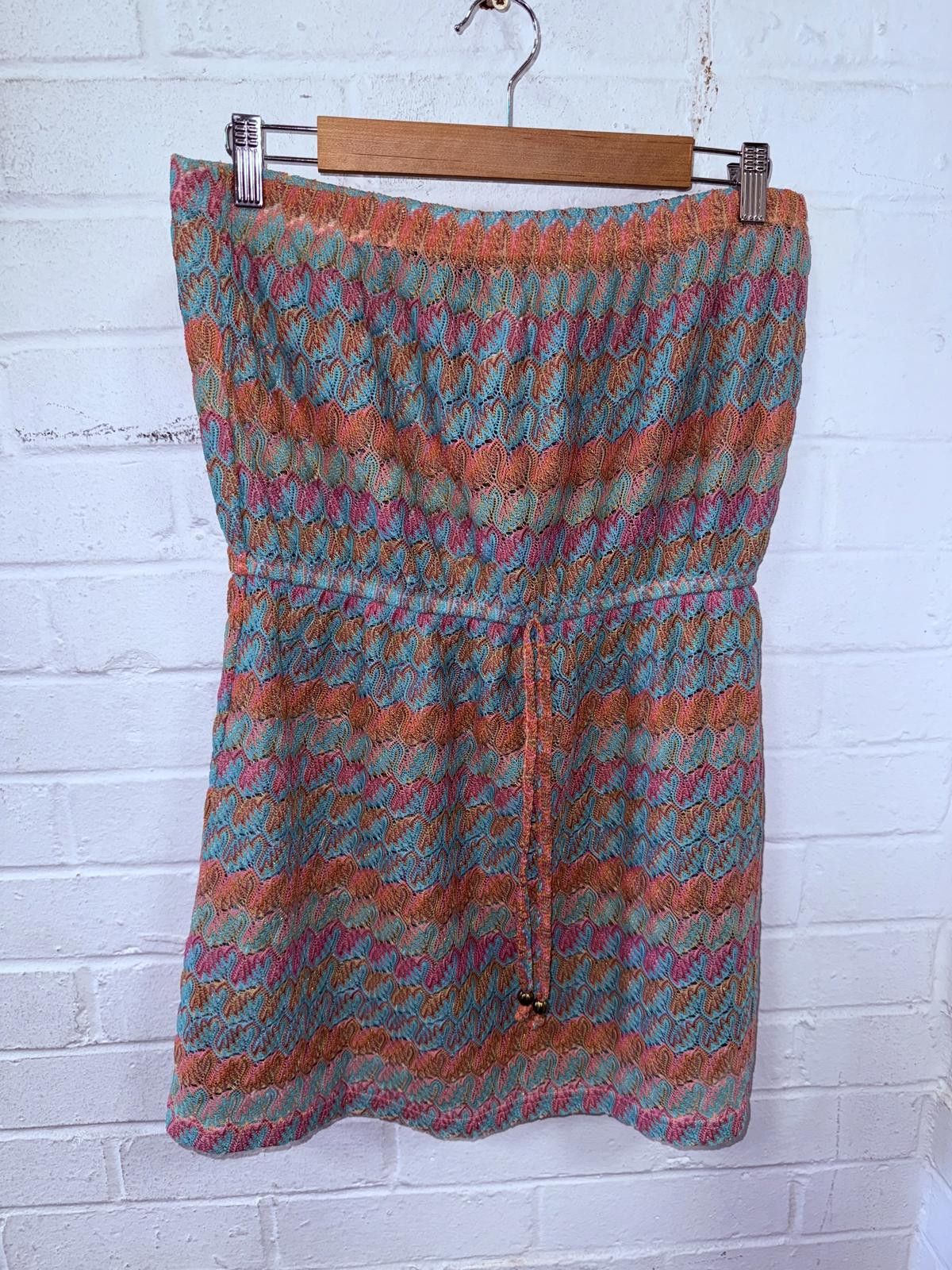Designer Atmosphere Colourful Knit Summer Dress Size 36" / US 14 / IT 50 - 1 Thumbnail