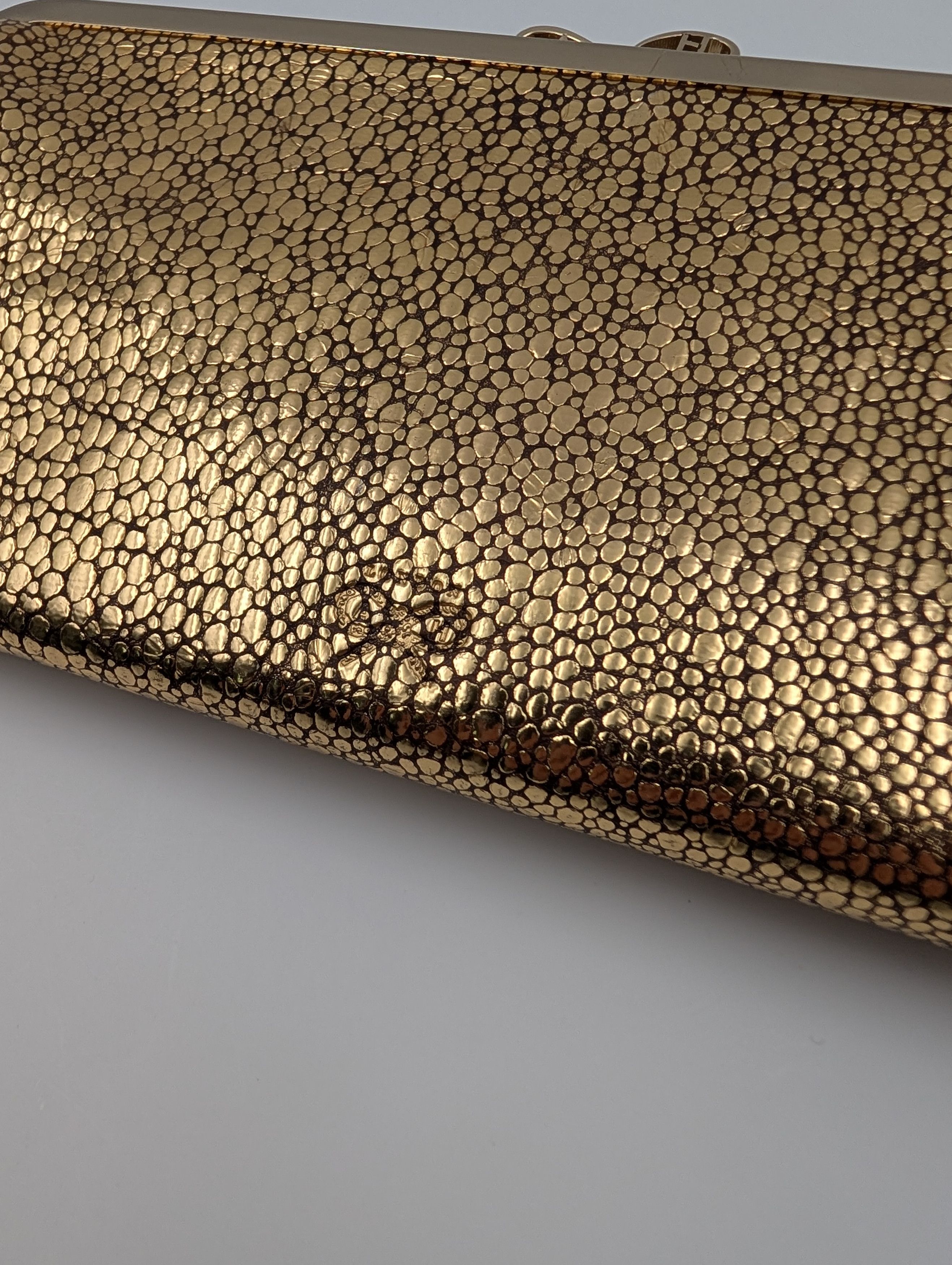 Anya Hindmarch Anya Hindmarch Gold Shiny Clutch Size ONE SIZE - 6 Thumbnail