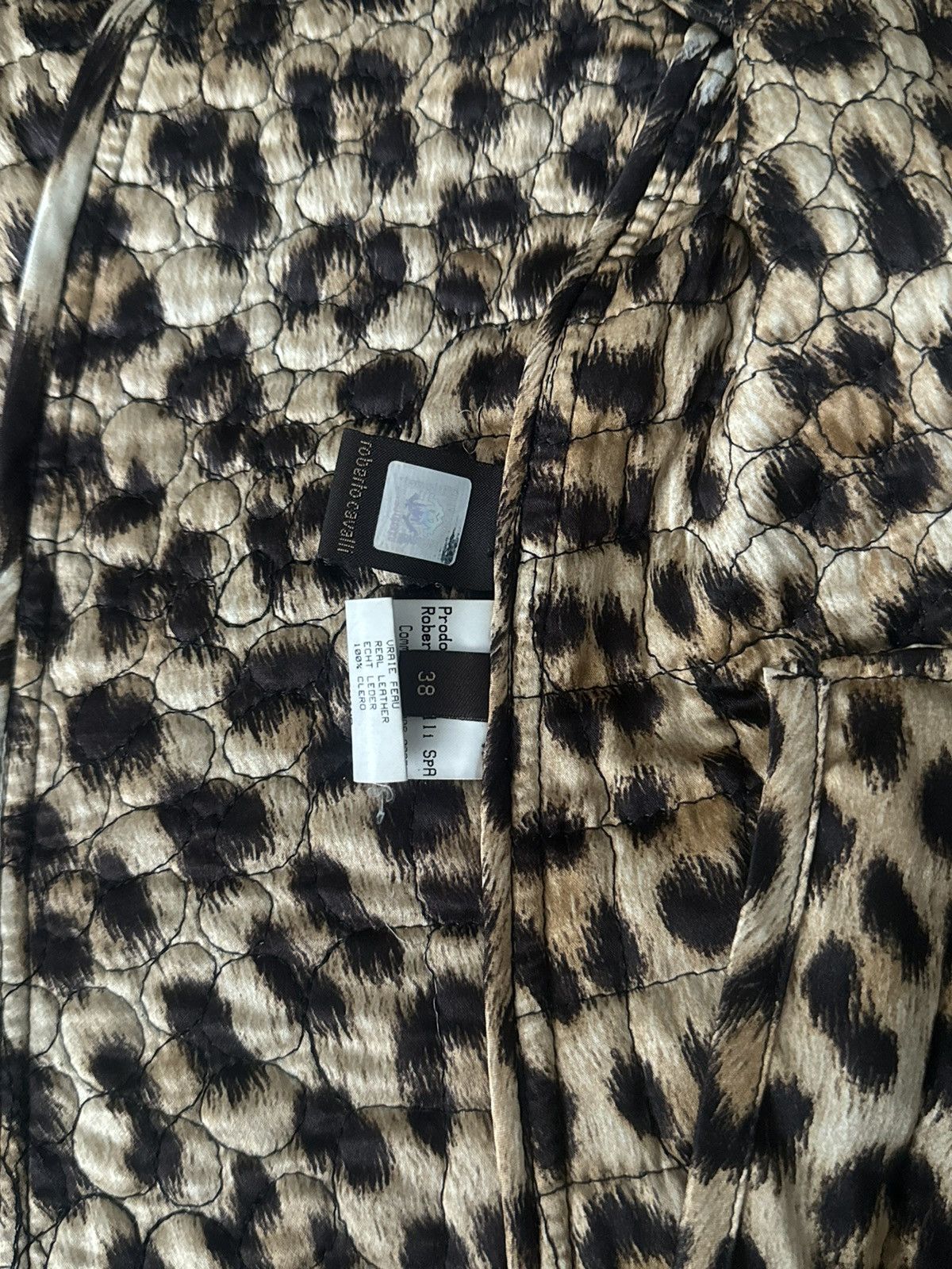 Roberto Cavalli Runway Roberto Cavalli leather jacket leopard silk lining Size S / US 4 / IT 40 - 5 Thumbnail