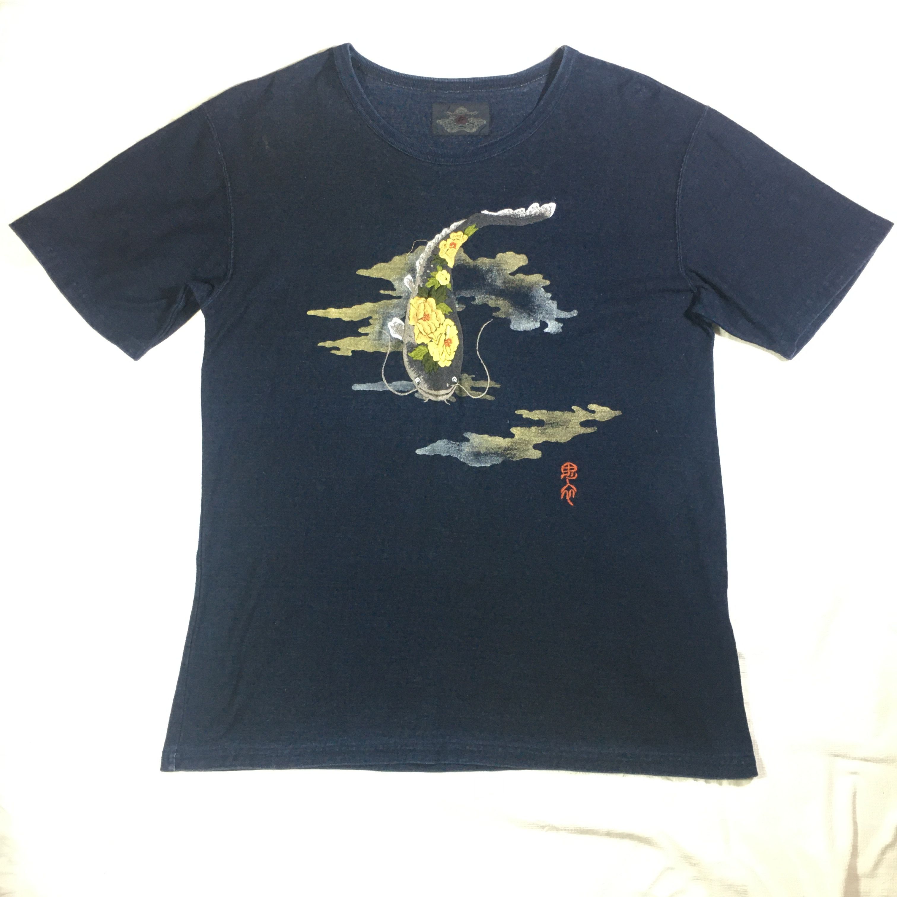 Japanese Brand KOI FISH JAPANESE DENIM Size US L / EU 52-54 / 3 - 1 Thumbnail