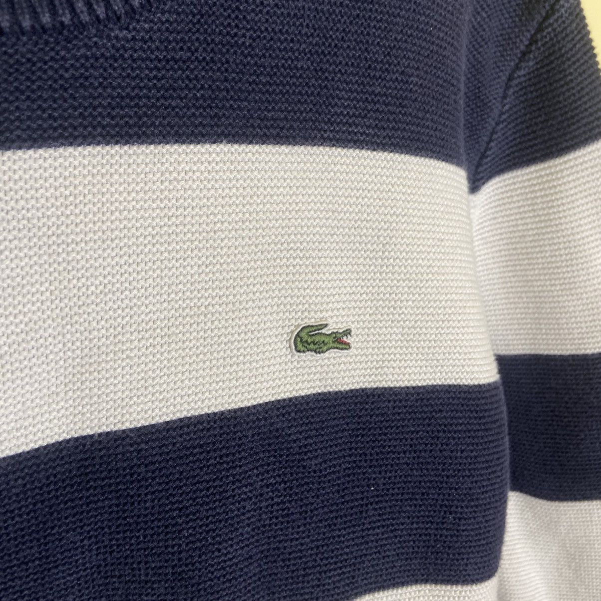 Lacoste 🔵 Lacoste Blue Striped Wool Sweater — L/5 Size US L / EU 52-54 / 3 - 2 Thumbnail