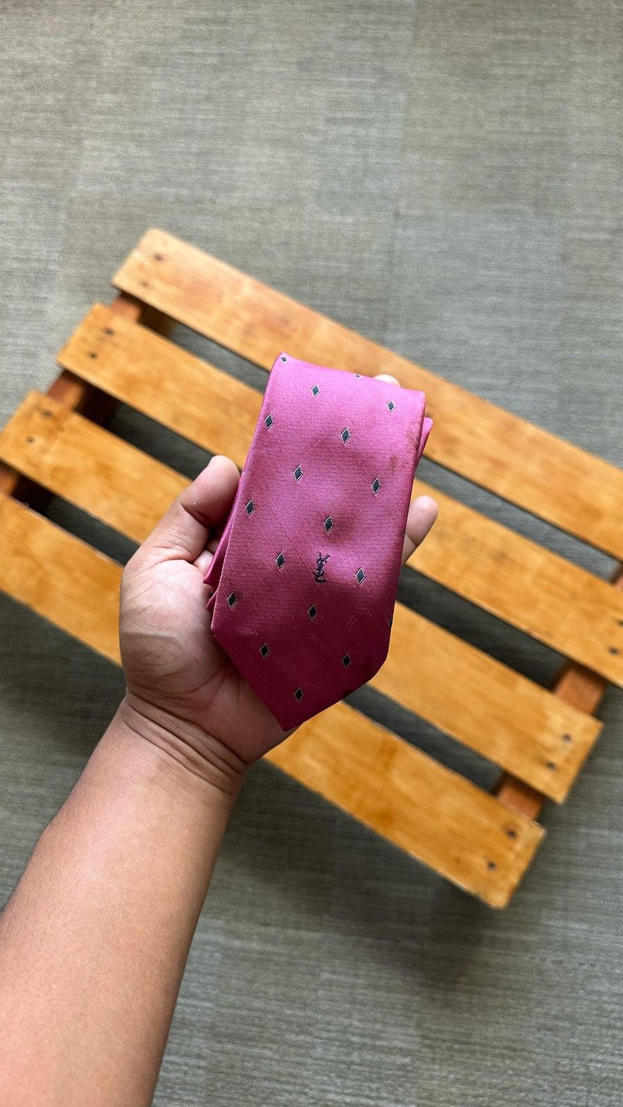 Designer × Vintage × Yves Saint Laurent VINTAGE DESIGNER YSL TIE Size ONE SIZE - 3 Thumbnail