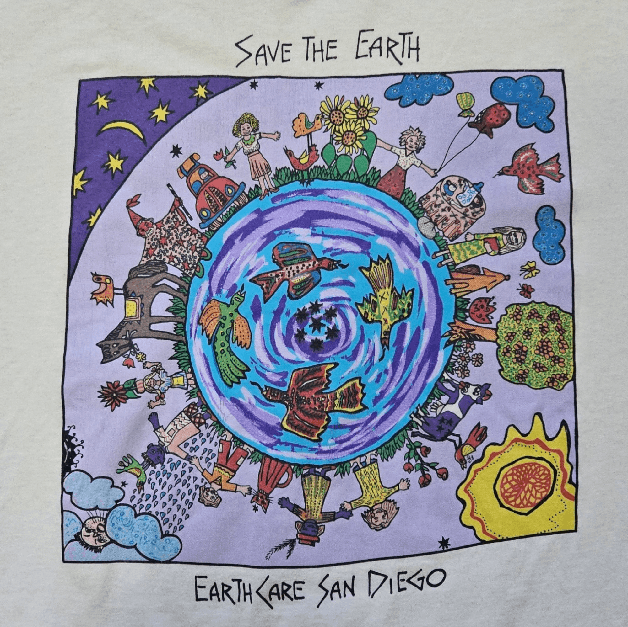 Hanes × Vintage Save The Earth San Diego 90's Tee Size US XL / EU 56 / 4 - 2 Thumbnail