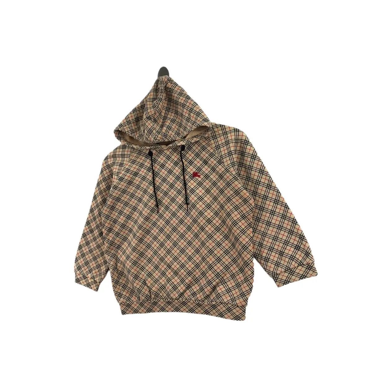 Burberry Vtg BURBERRY LONDON Nova Checks Cropped Top Hoodie Size US S / EU 44-46 / 1 - 2 Thumbnail