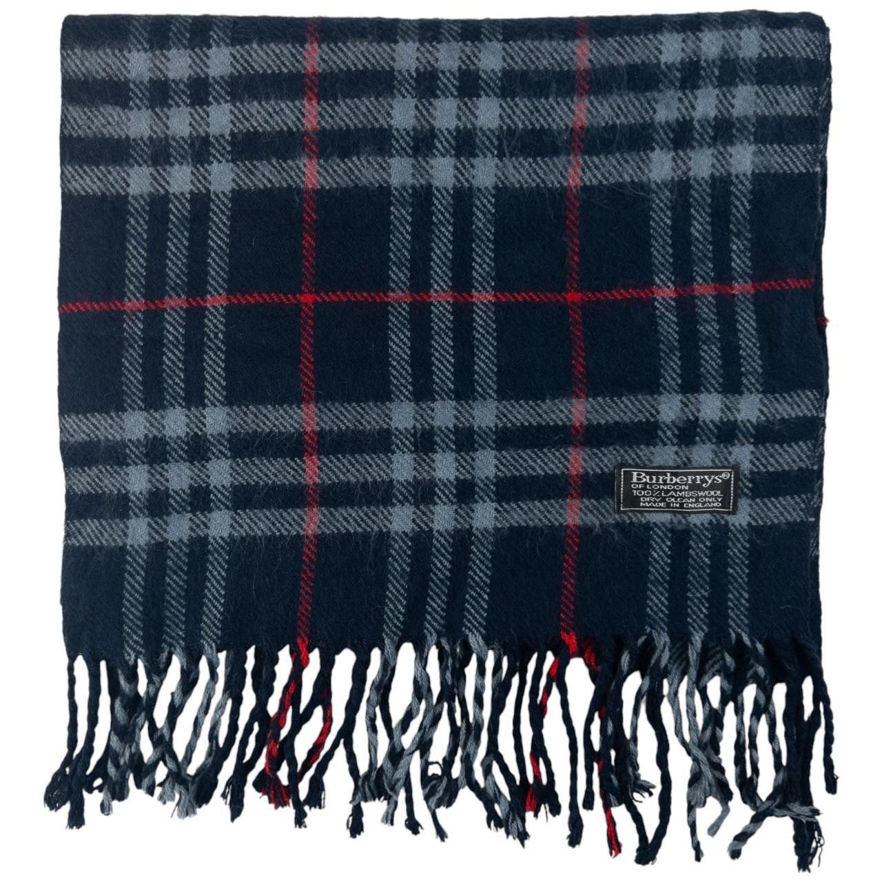 Burberry Vintage Burberry Nova Check Lambswool Tassel Scarf Size ONE SIZE - 1 Thumbnail