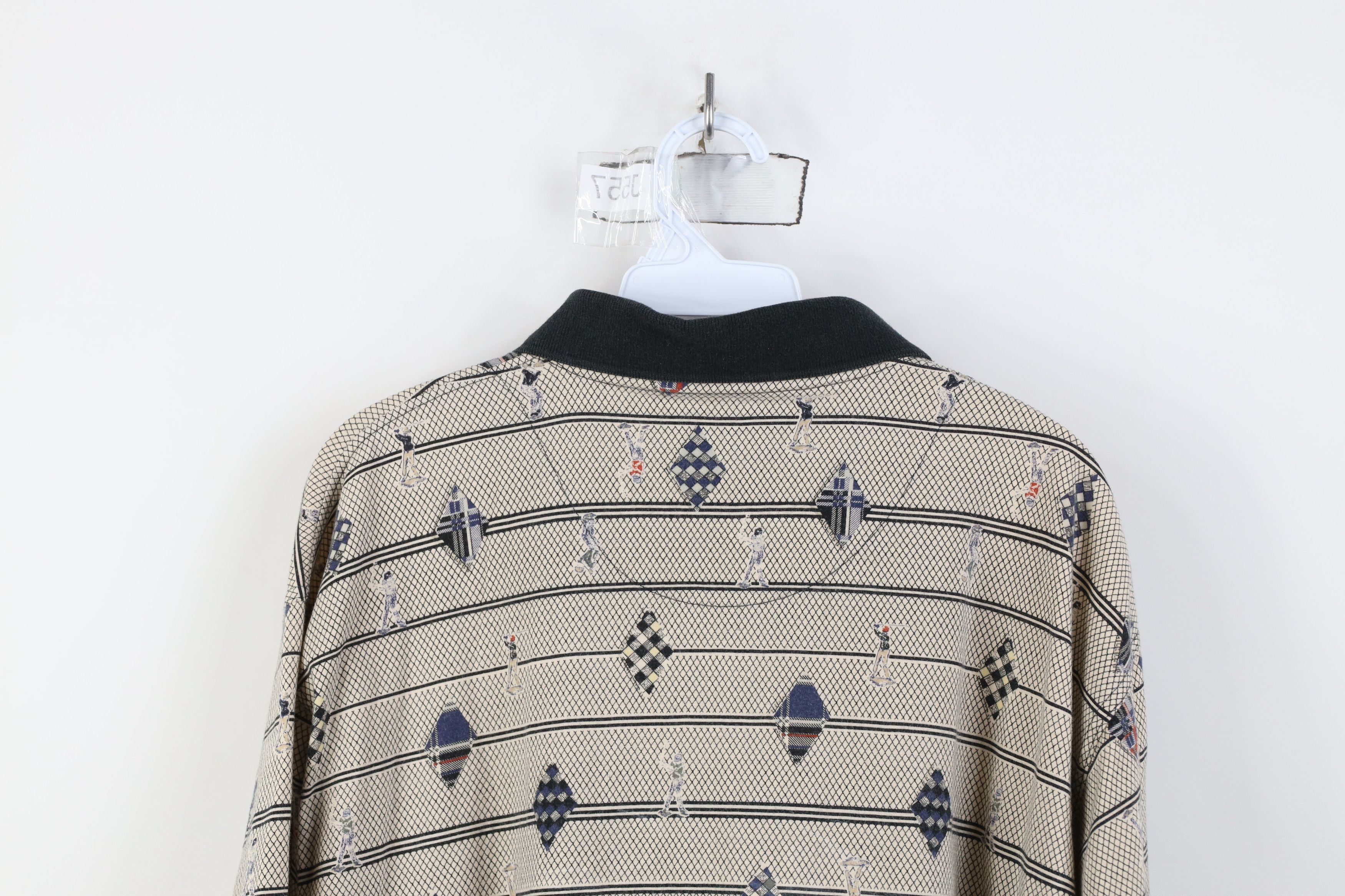 Vintage Vintage 90s Streetwear All Over Print Golf Polo Shirt Size US XL / EU 56 / 4 - 10 Thumbnail