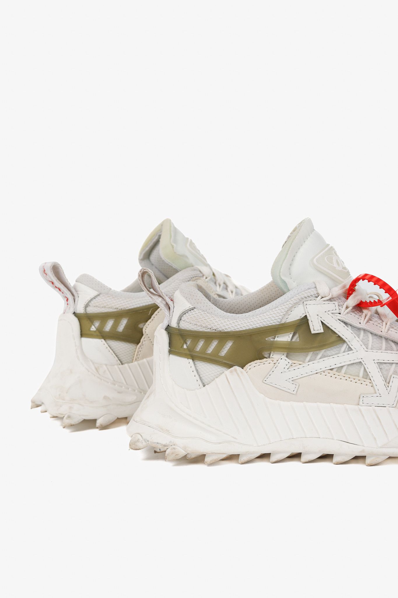 Off-White Off-White Odsy-1000 'White Light Grey' Platform Sneakers Size US 8.5 / IT 38.5 - 9 Thumbnail
