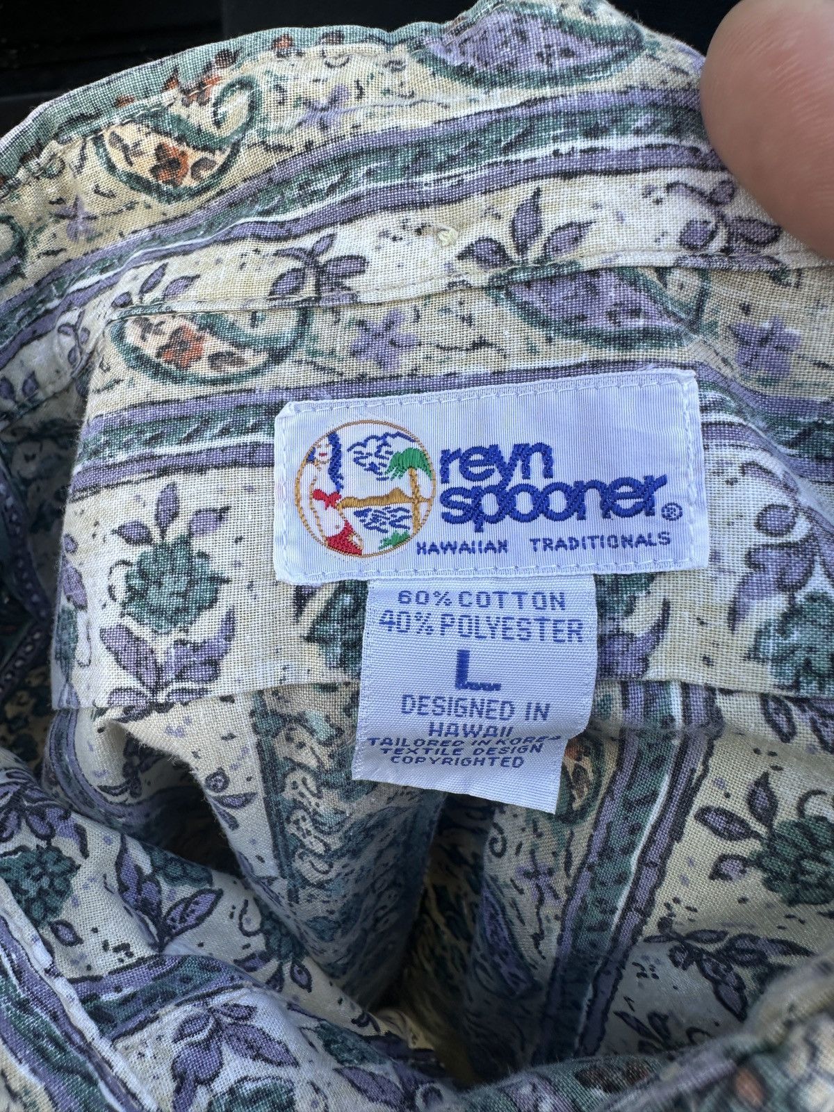 Reyn Spooner Reyn Spooner Multicolored Hawaiian Print 3/4 Button Men's L Size US L / EU 52-54 / 3 - 4 Thumbnail