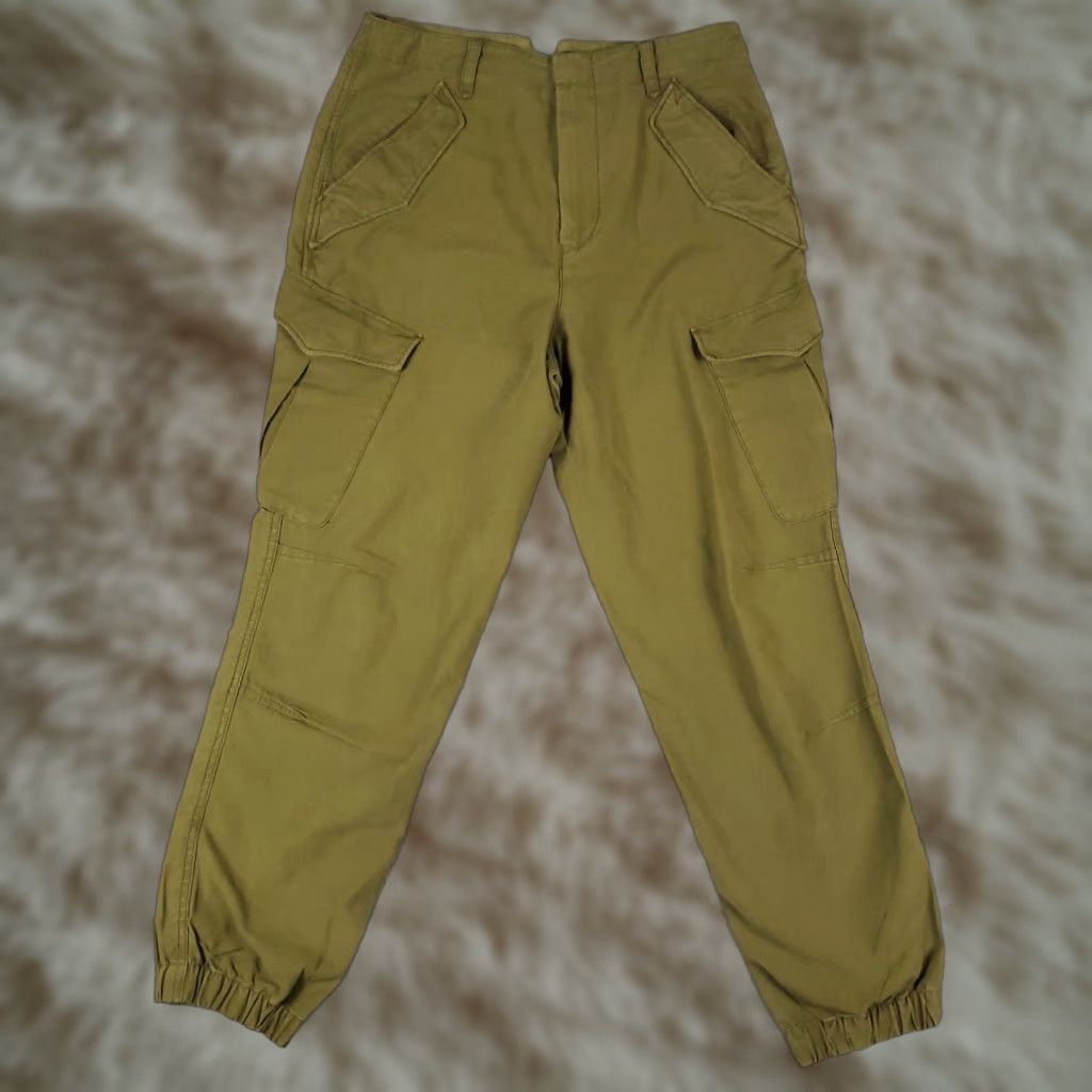 Rag & Bone Rag & Bone Pants Womens 28 Green Cargo Ankle Zip Tapered Jogger Size 28" / US 6 / IT 42 - 1 Thumbnail