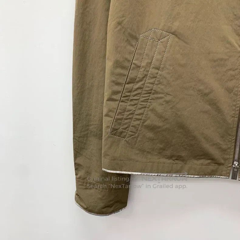 Hermes Hermes Brown-green zipper long-sleeved jacket Size US S / EU 44-46 / 1 - 4 Thumbnail