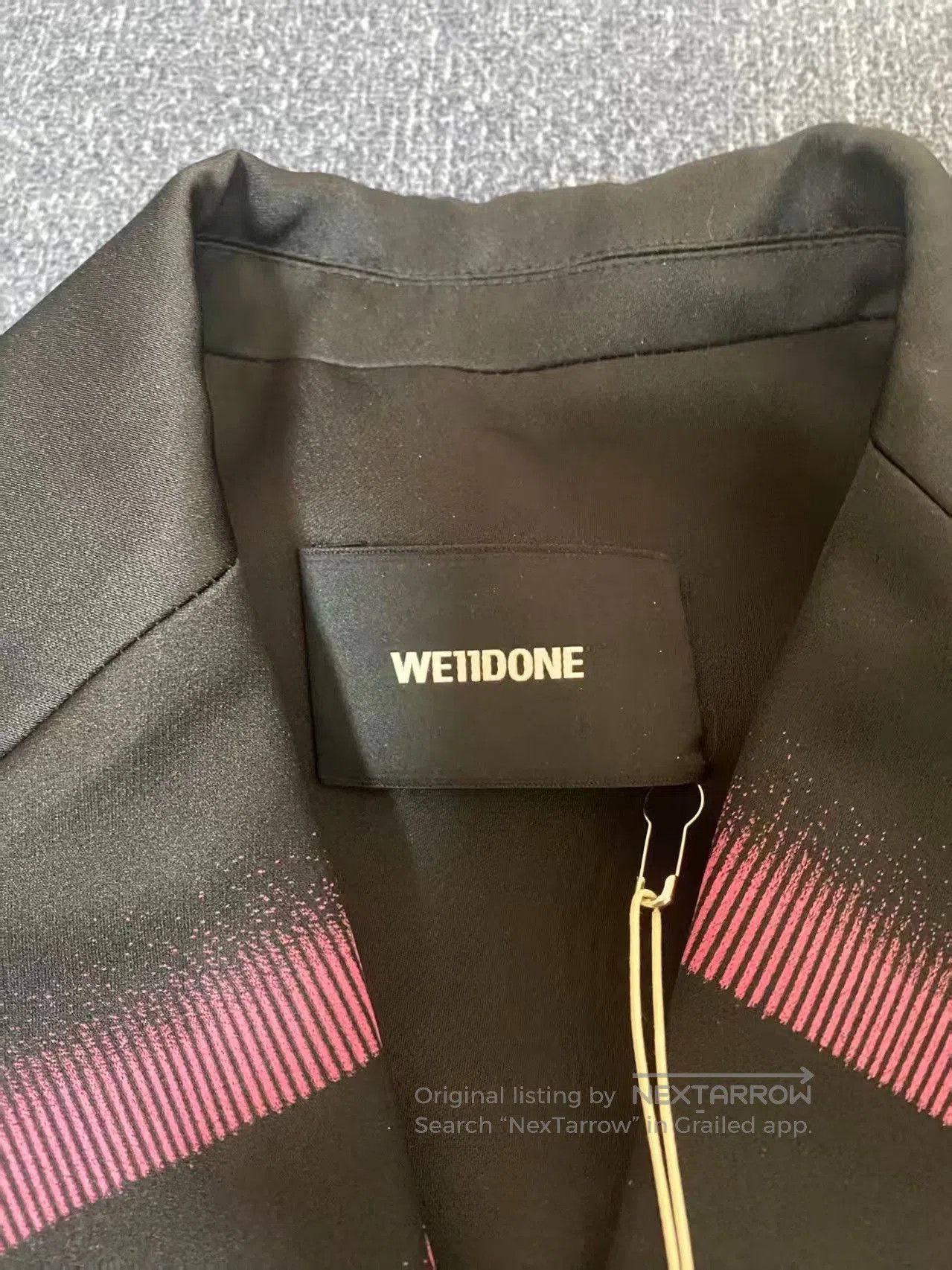 WE11DONE we11done Large Logo All-Over Print Blazer. Size US XS / EU 42 / 0 - 3 Thumbnail