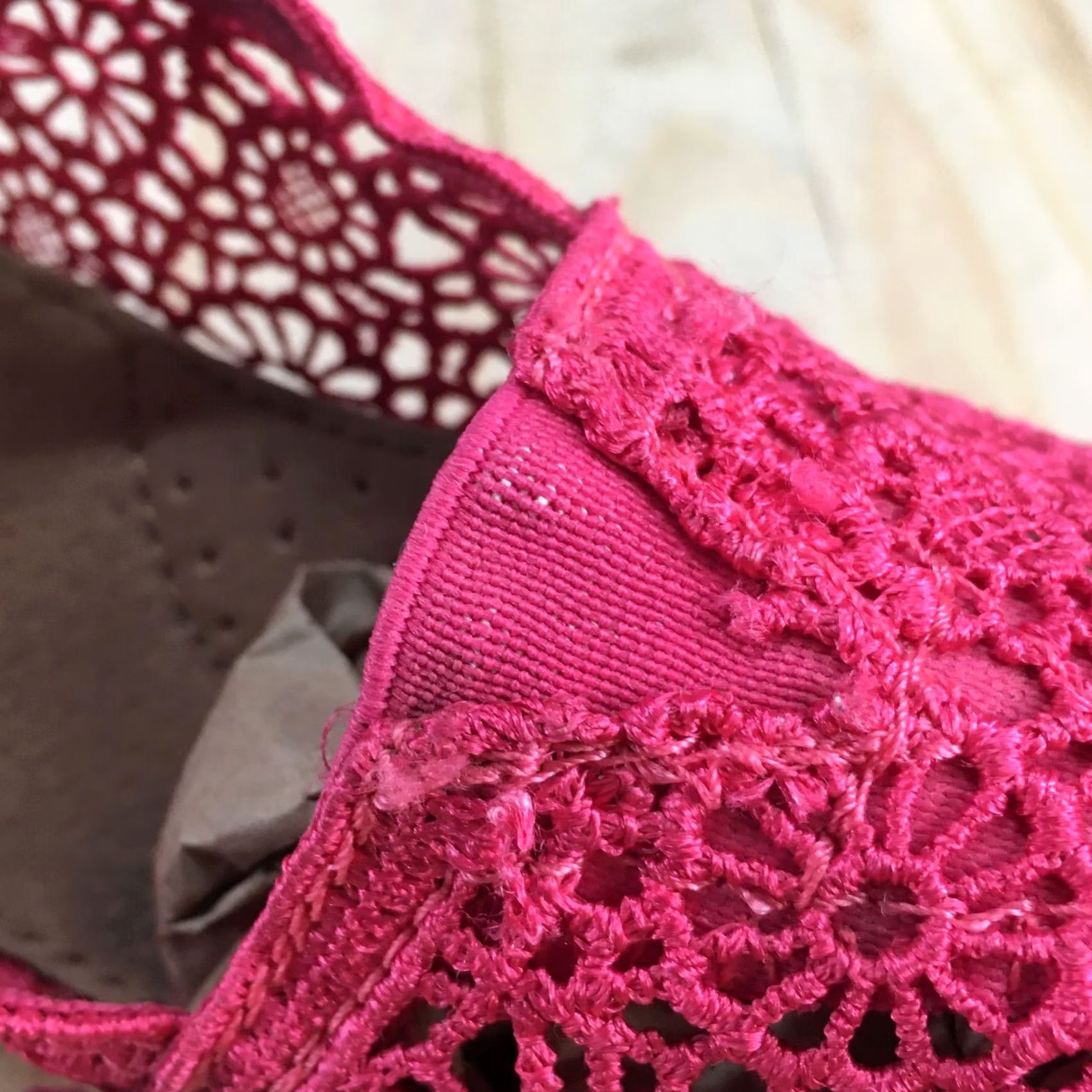 Toms TOMS Loafer Womens 6 Pink Classic Floral Crochet Slip On Flats Casual Comfort Size US 6 / IT 36 - 6 Thumbnail