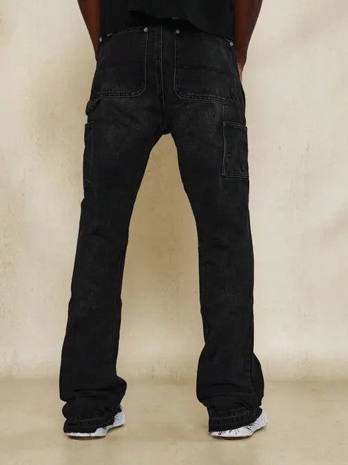 Japanese Brand × Vintage Stacked Workwear Skinny Jeans Size US 32 / EU 48 - 4 Thumbnail