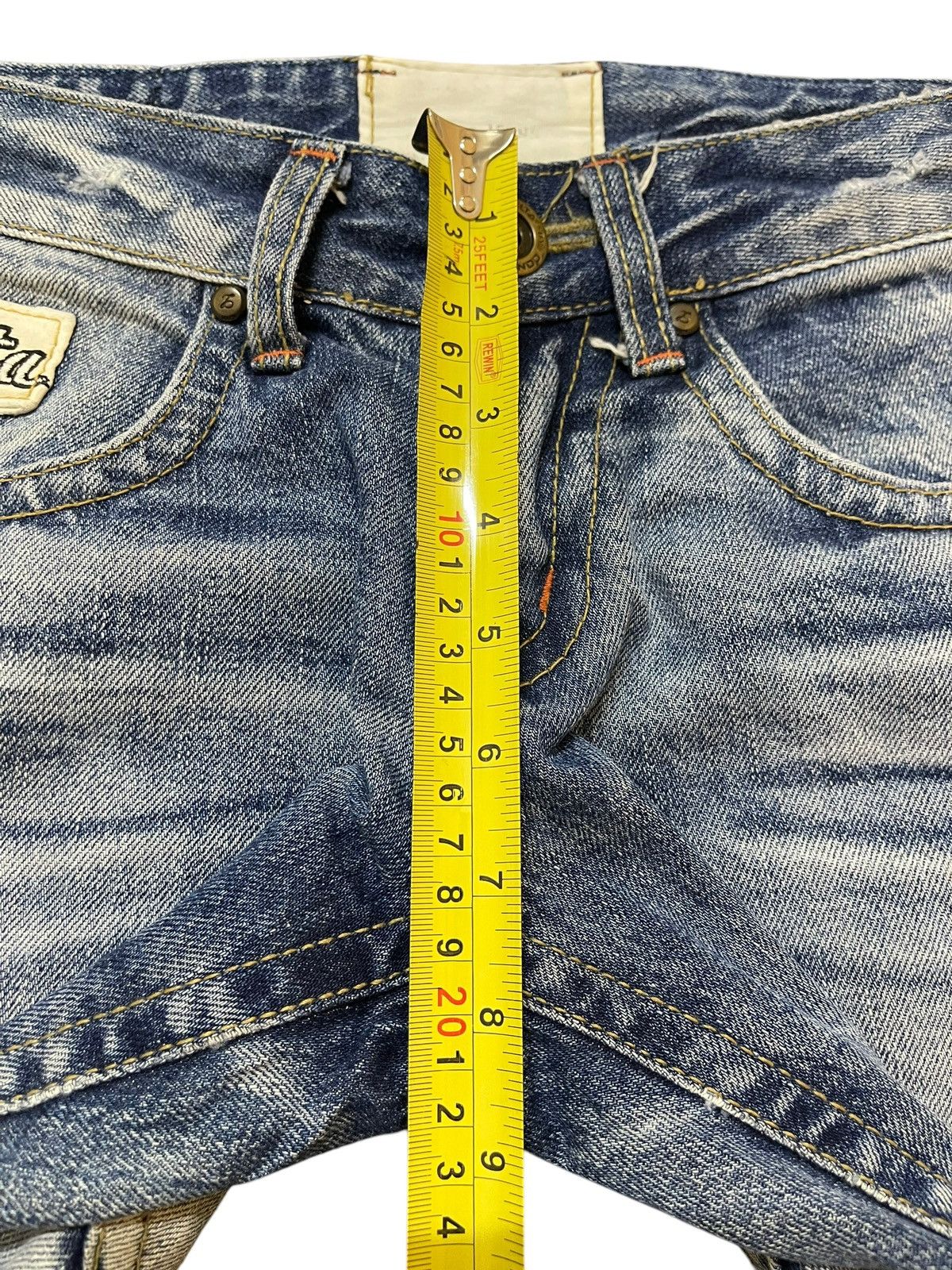 If Six Was Nine Vintage Japanese Brand Blue Faded Wash Style Jeans Size US 30 / EU 46 - 15 Thumbnail
