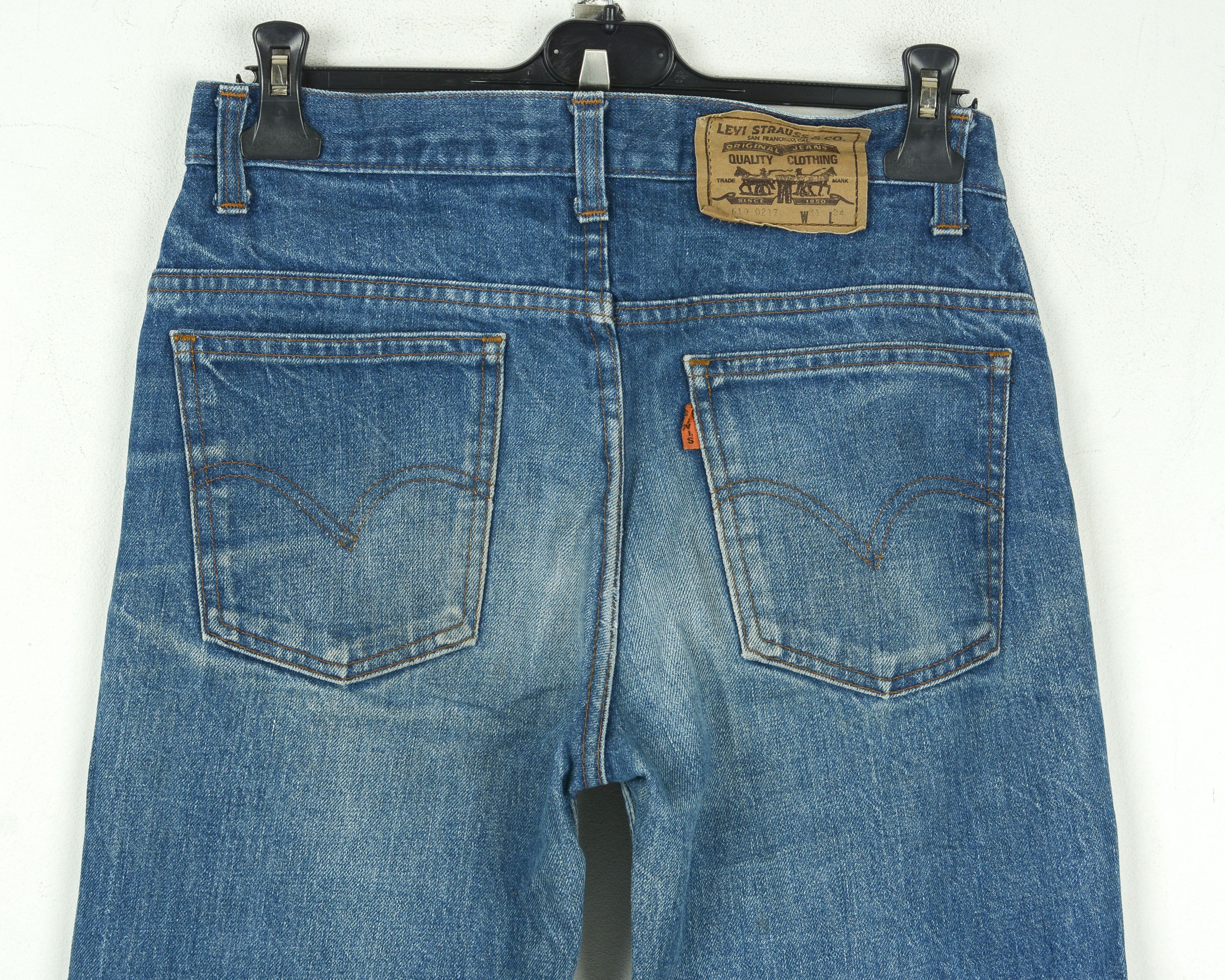 Levi's 610 0217 Jeans W31 L30 Rare Pants Trousers Orange Tab Size US 31 - 9 Thumbnail