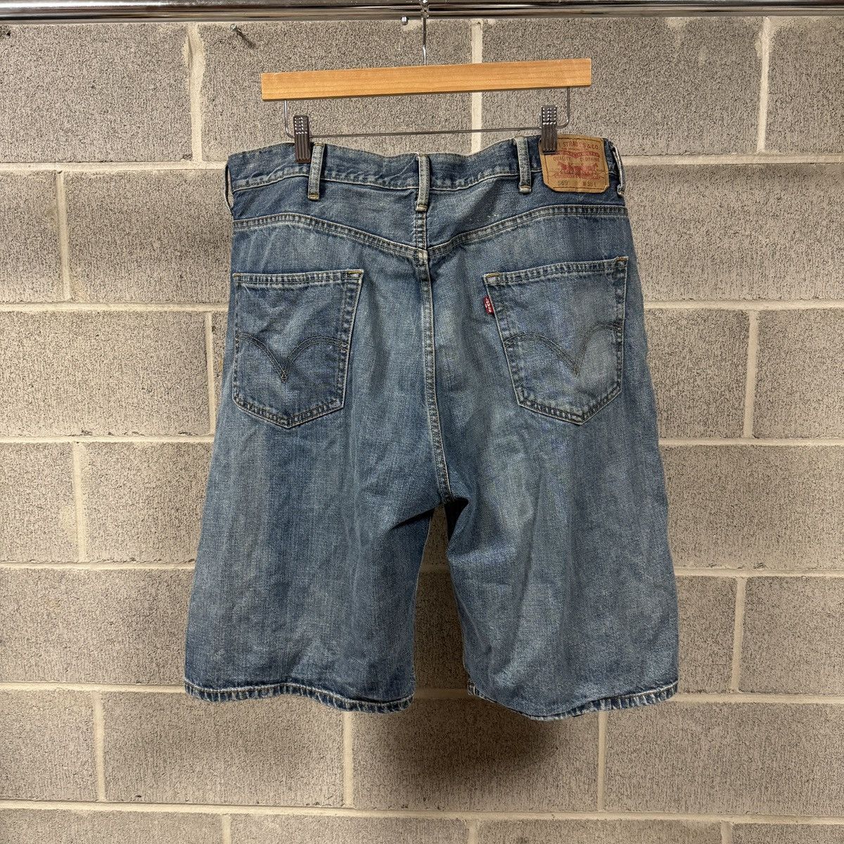 Levi's Levi's 569 Baggy Denim Shorts Jorts Skater ERD Grunge Chrome Size US 38 / EU 54 - 4 Thumbnail