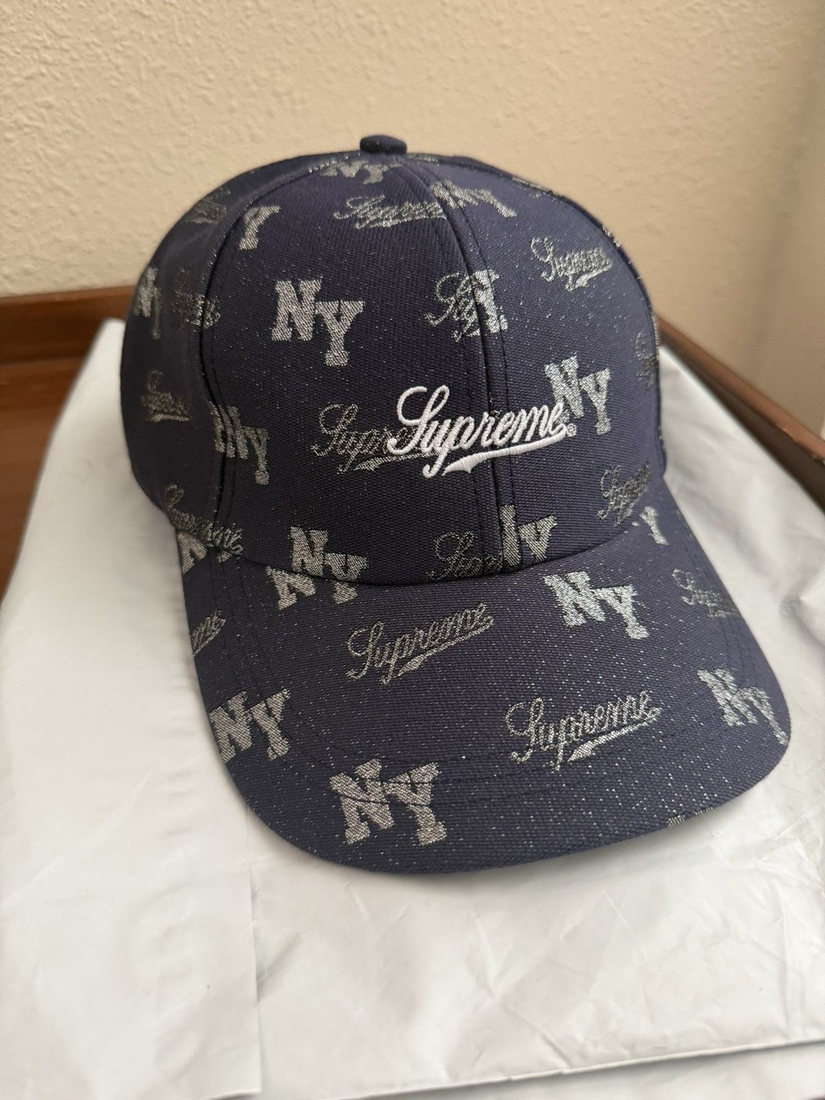 Supreme Vintage rare 2008 supreme fuck em hat in blue color way