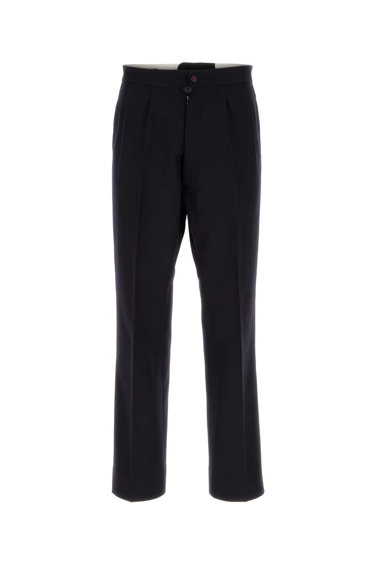 Midnight Blue Wool Pants