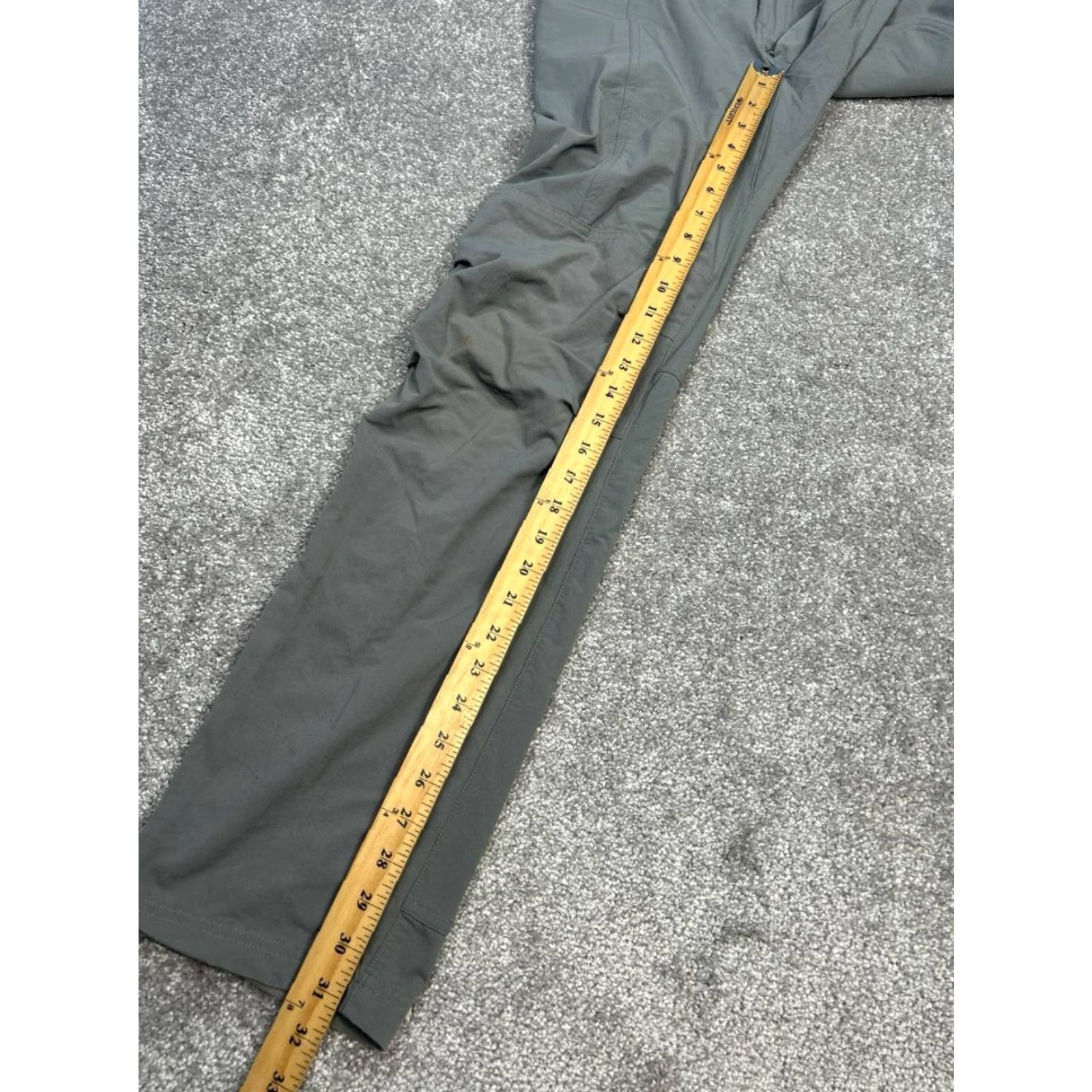 Vintage REI Co Op Pants Womens 4 Gray Mid Rise Straight Leg Roll Up Size 27" / US 4 / IT 40 - 6 Thumbnail