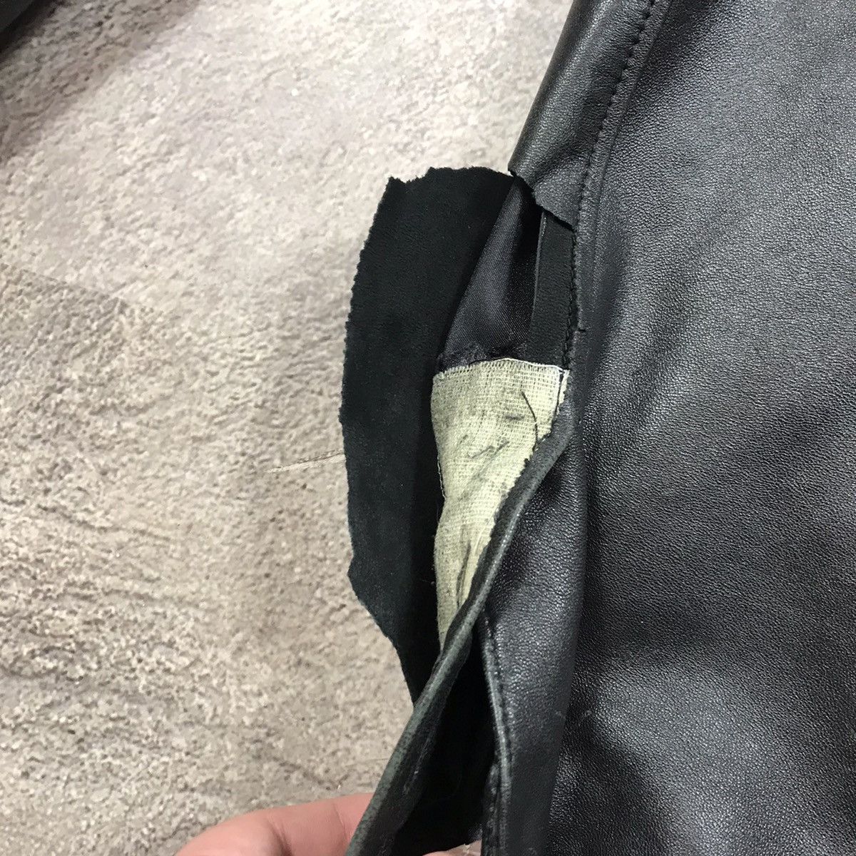 Vintage Vintage 90s Black Leather Jacket Oversized Streetwear XL Size US XL / EU 56 / 4 - 7 Thumbnail