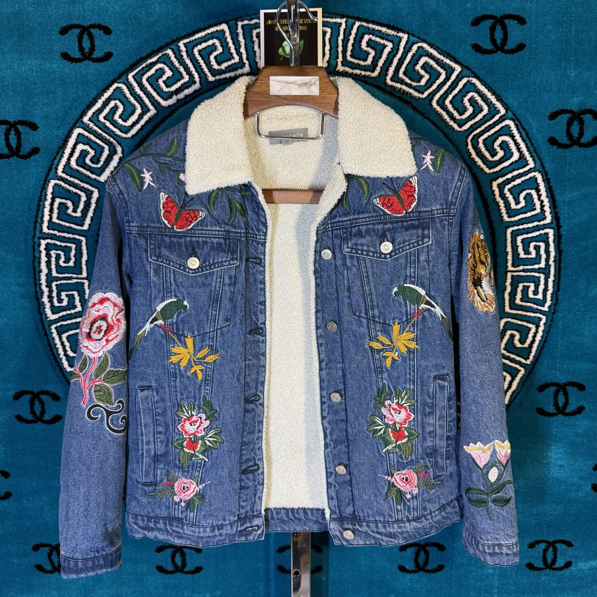 Other BAGATELLE ALESSANDRO MOTIF GUCCI STYLE L/S DENIM JACKET Size US XS / EU 42 / 0 - 1 Thumbnail