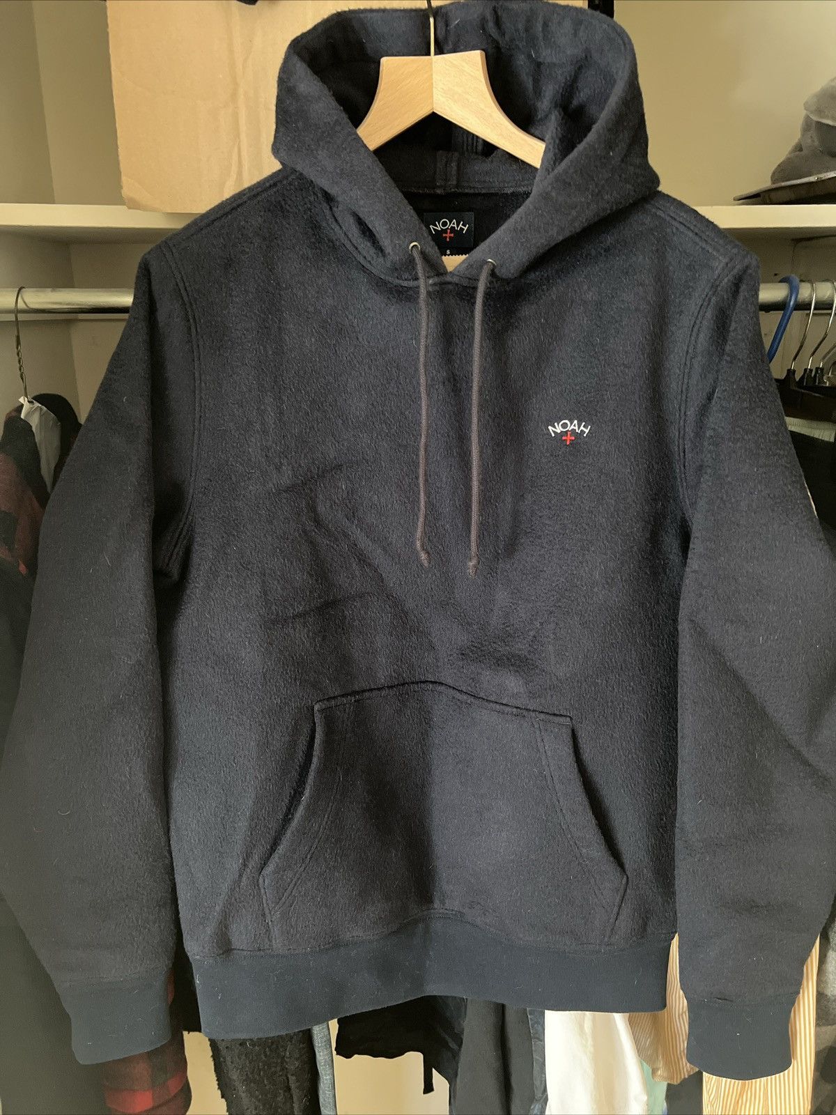 Noah Baby Camel Hair Hoodie Navy SOLD OUT Size US S / EU 44-46 / 1 - 8 Thumbnail