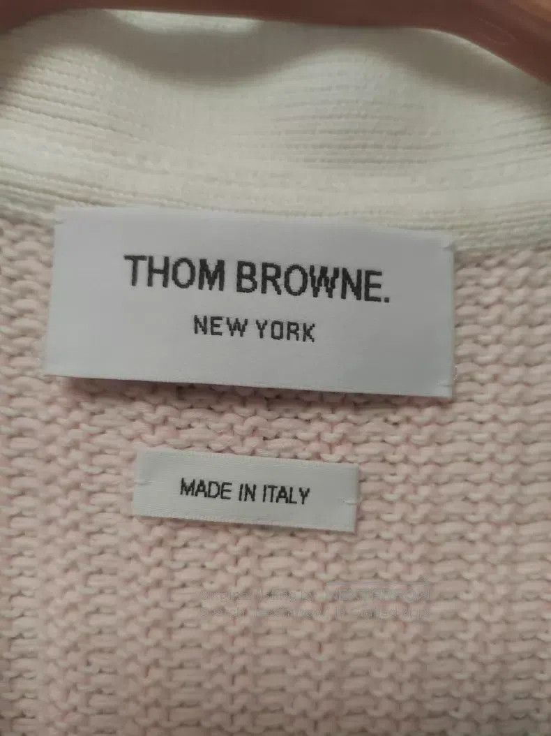 Thom Browne Thom Browne Pink Striped Knit Cardigan Size US M / EU 48-50 / 2 - 3 Thumbnail