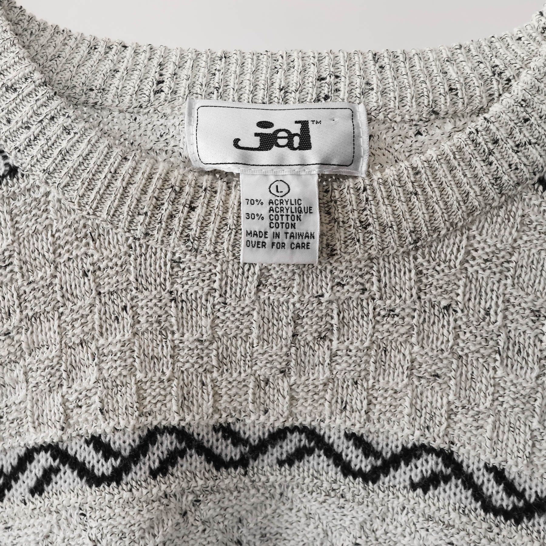 Vintage Vintage Knitted TomTom Style Surfer Crewneck Sweater Size US L / EU 52-54 / 3 - 4 Thumbnail