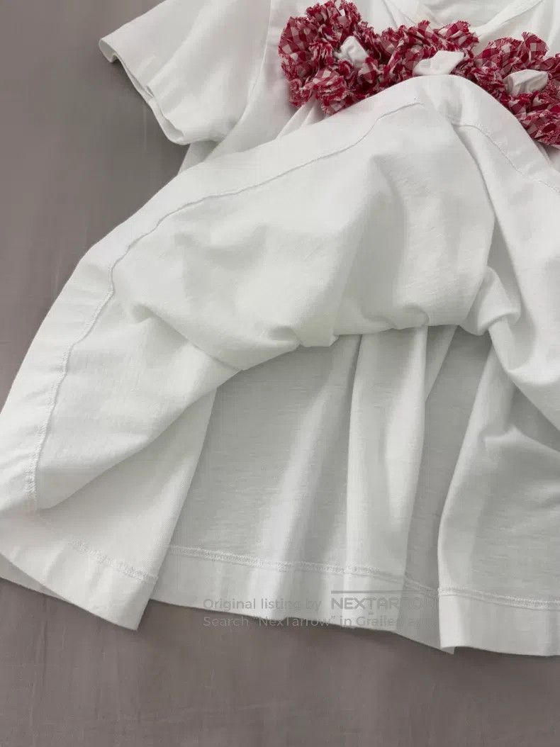 Comme des Garcons Comme des Garcons Plaid Flower Cluster Short Sleeve Top Size S / US 4 / IT 40 - 8 Thumbnail