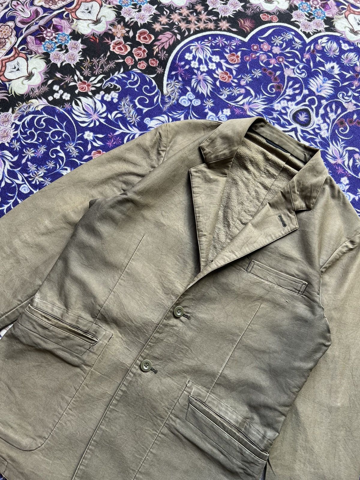 Yohji Yamamoto AAR Yohji Yamamoto Green Blazer Jacket Size US M / EU 48-50 / 2 - 8 Thumbnail