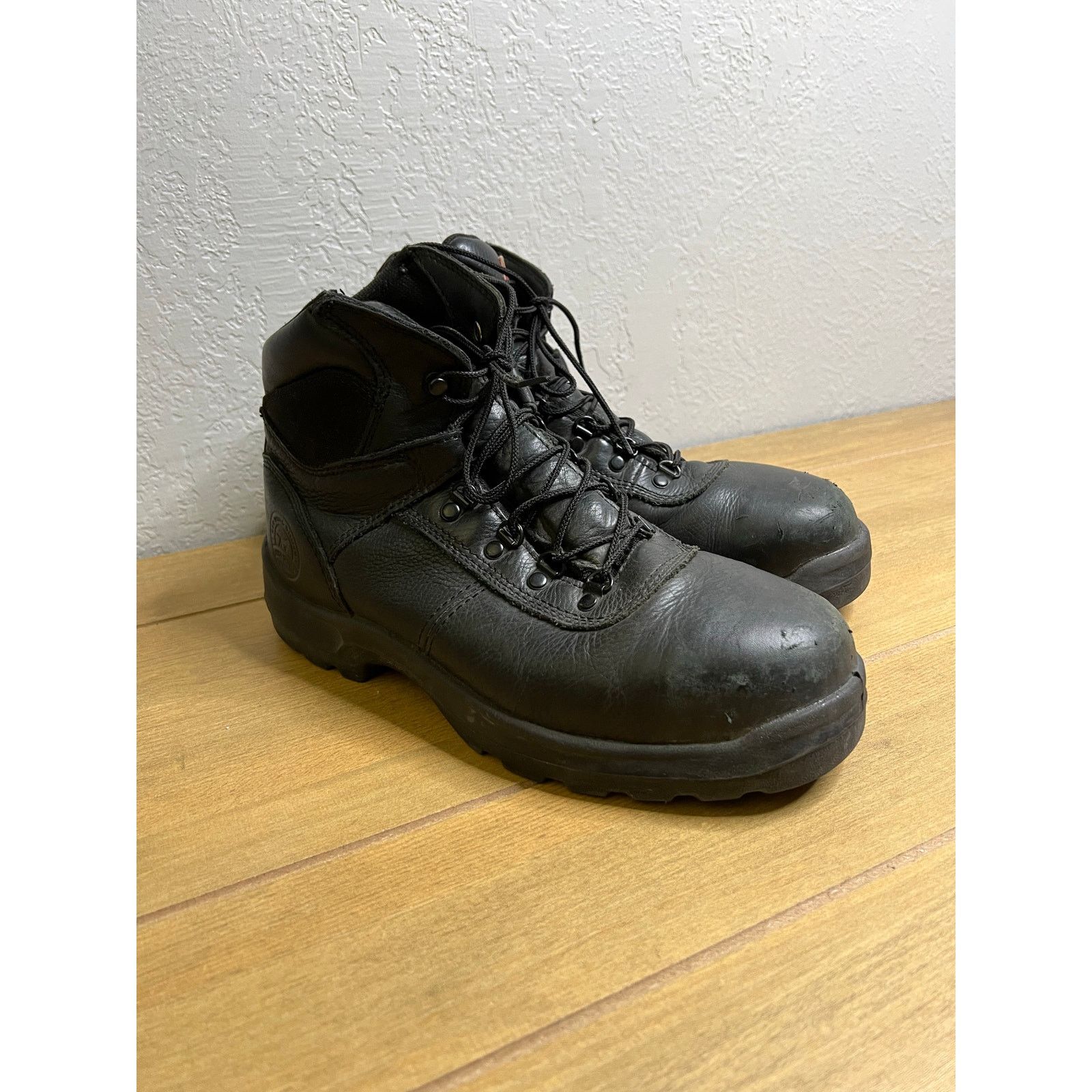 Vintage Irish Setter Men's Work Boots Size US 11 D Black Safety Toe Size US 11 / EU 44 - 2 Thumbnail