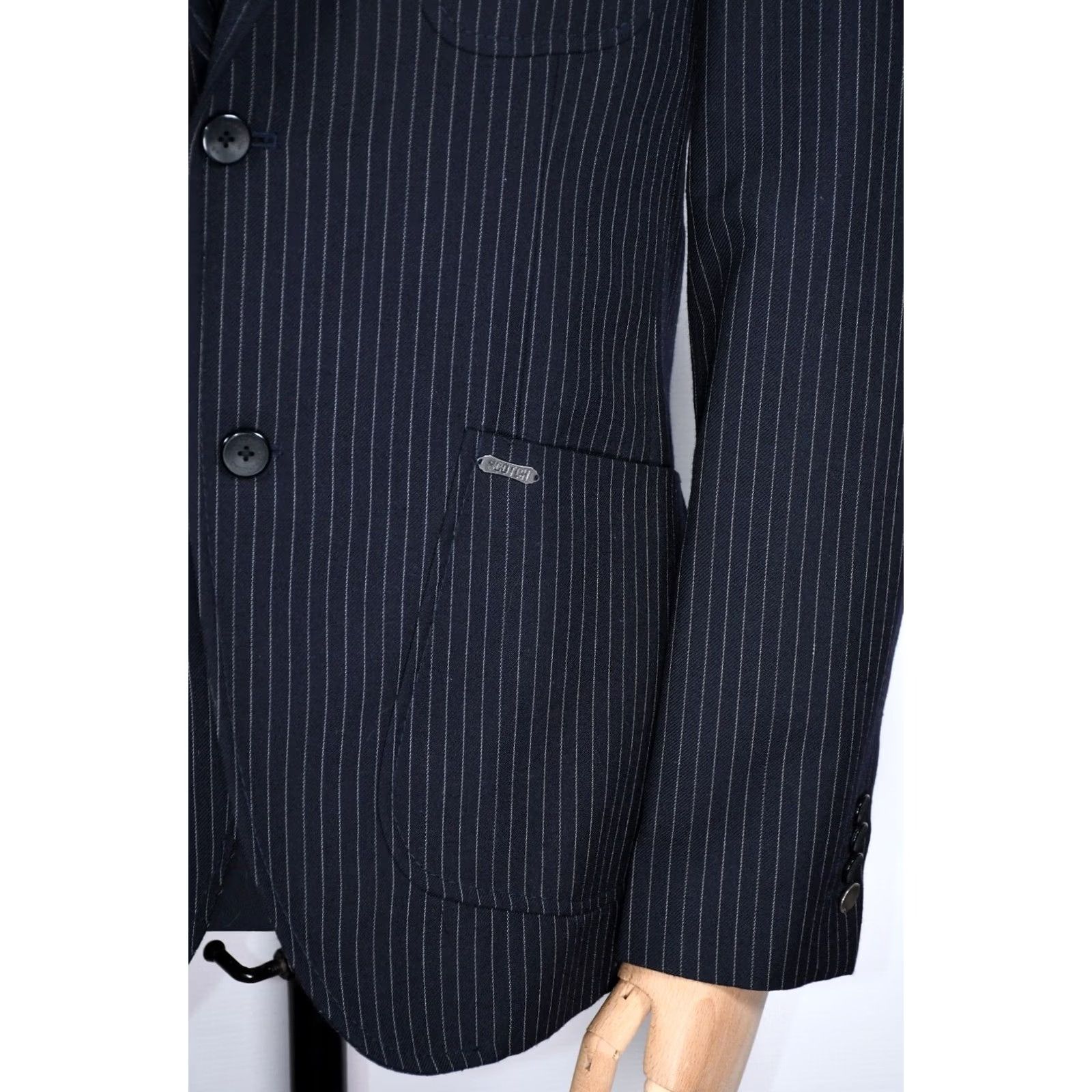 Scotch & Soda SCOTCH & SODA Blazer Jacket G-1 U.S Navy Engineered Garment Size M Blue Stripe Men Modern Vintage? (Note: Original content may be unclear) Size 40R - 5 Thumbnail
