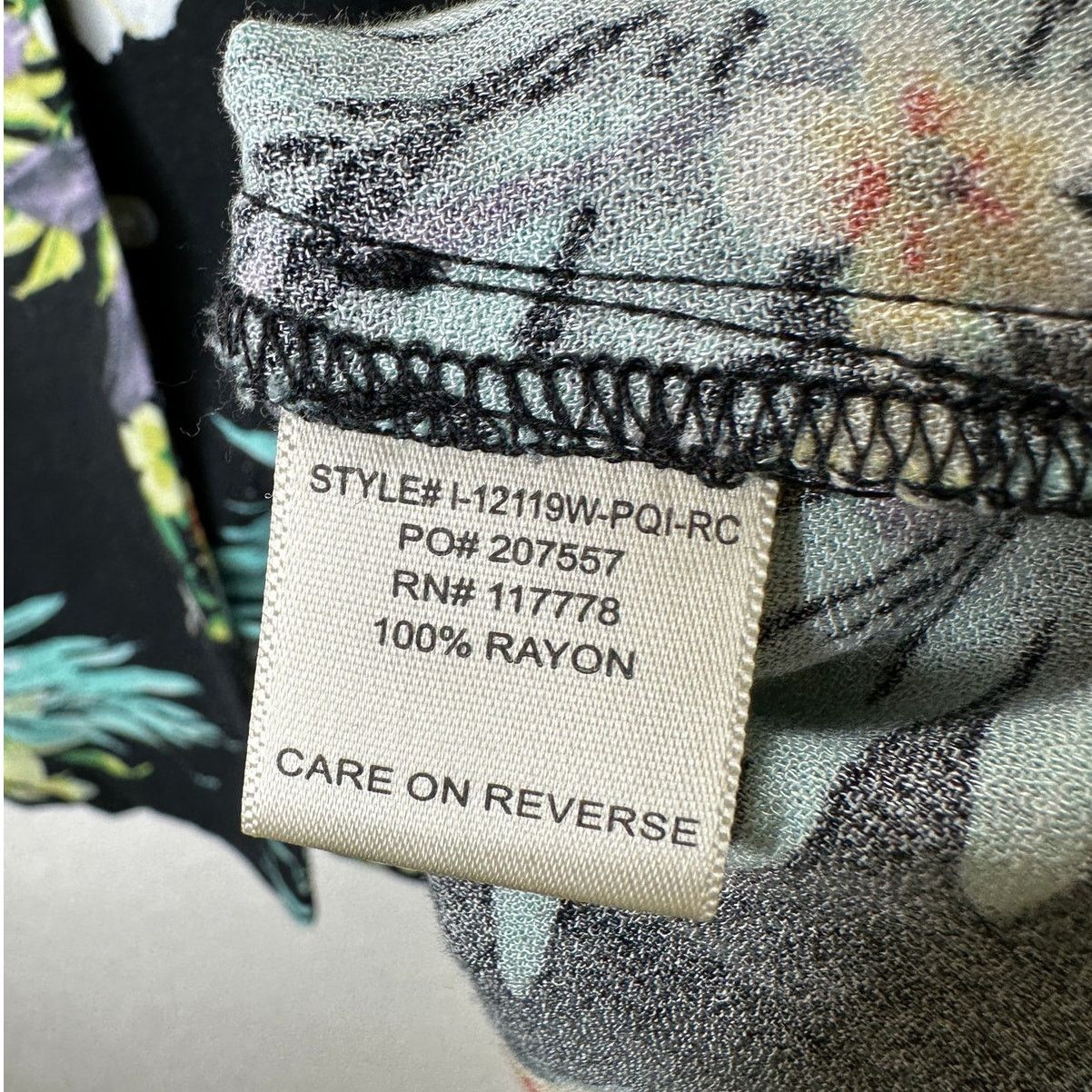 Other Lovestitch Black Multi Short Sleeve Collared Button Shirt L Size L / US 10 / IT 46 - 9 Thumbnail