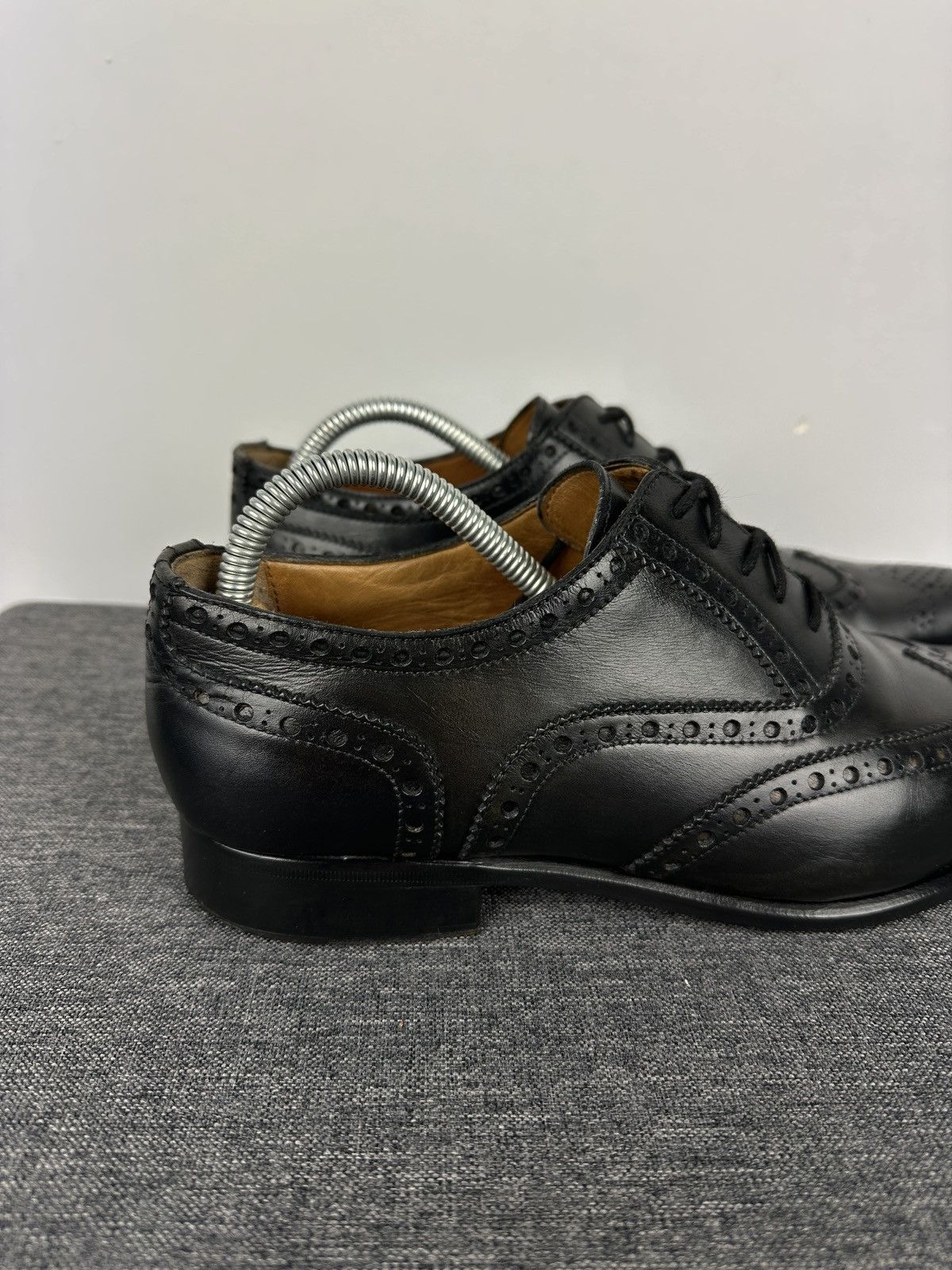 Other Vintage Calver Men’s Leather Wingtip Broque Oxford Shoes Size US 8.5 / EU 41-42 - 2 Thumbnail