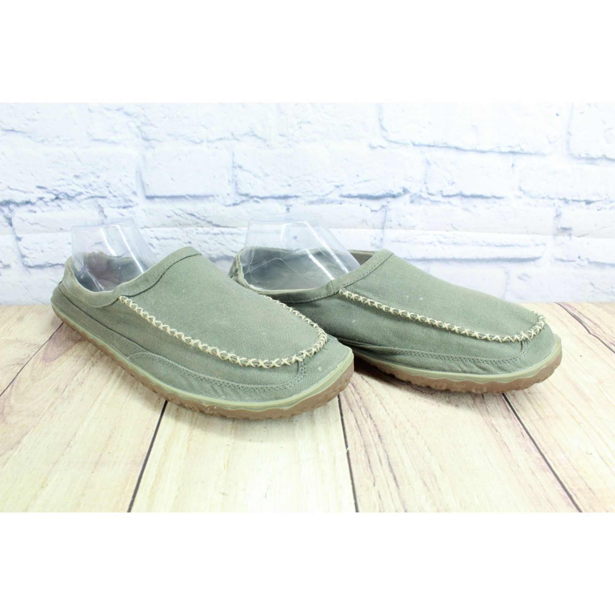 L.L. Bean LL Bean Gray Canvas Non Slip Slipper Scuffs Size US 14 / EU 47 - 3 Thumbnail
