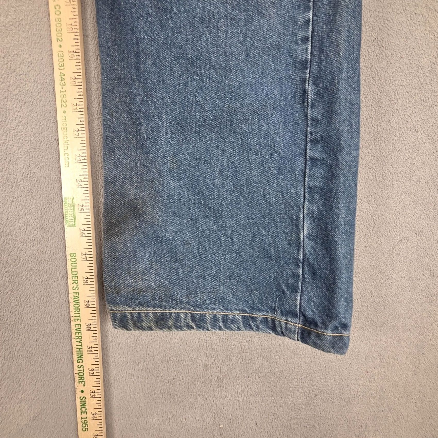Levi's Levis Jeans Mens Blue 33x30 Engineered VTG Twisted Flap Pocket Distressed Pockets Button Size US 33 - 4 Thumbnail