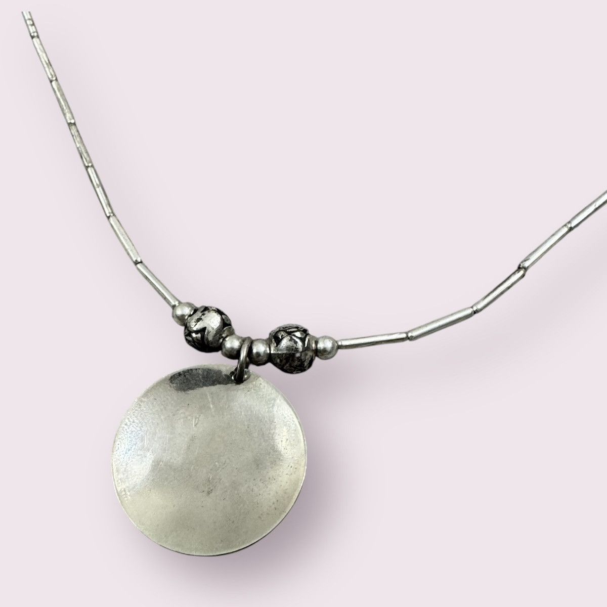 Vintage Vintage 70s Silver Tone Ted De Garzia Girl Pendant Necklace Size ONE SIZE - 6 Thumbnail