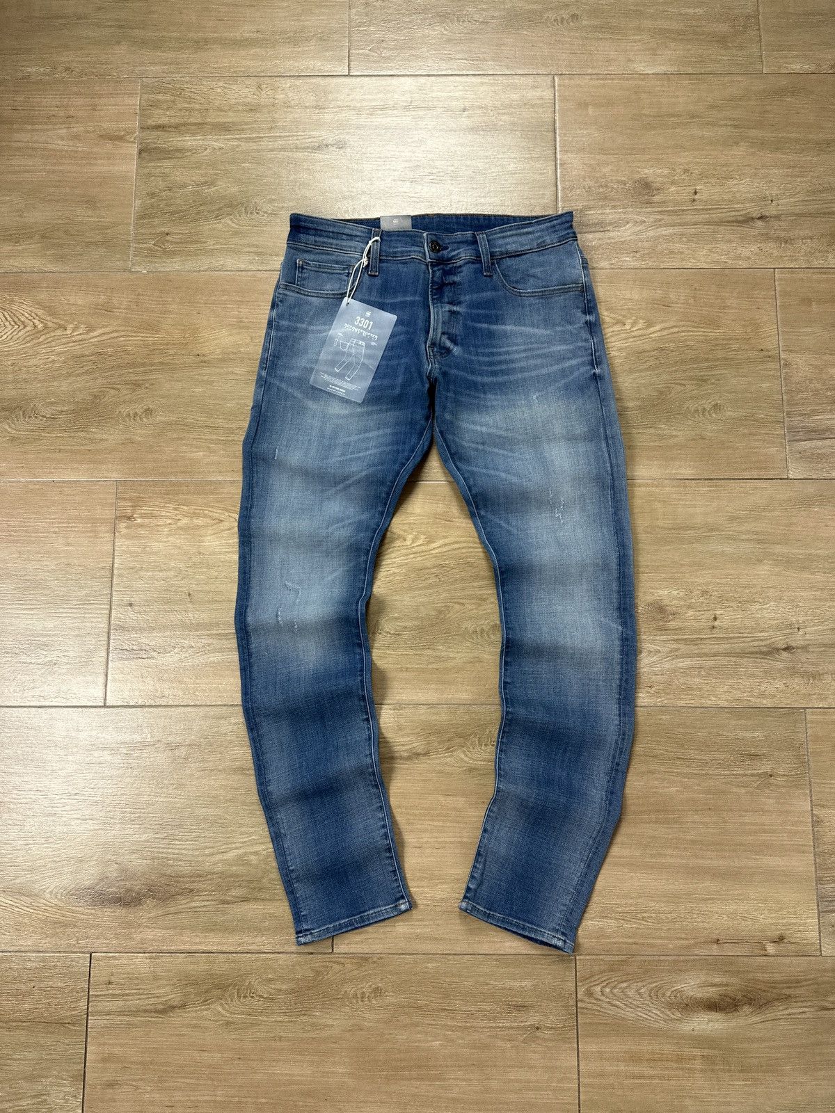 G-Star NEW🏷️ G-Star Raw 3301 Deconstructed Skinny Denim Jeans Size US 32 / EU 48 - 1 Thumbnail